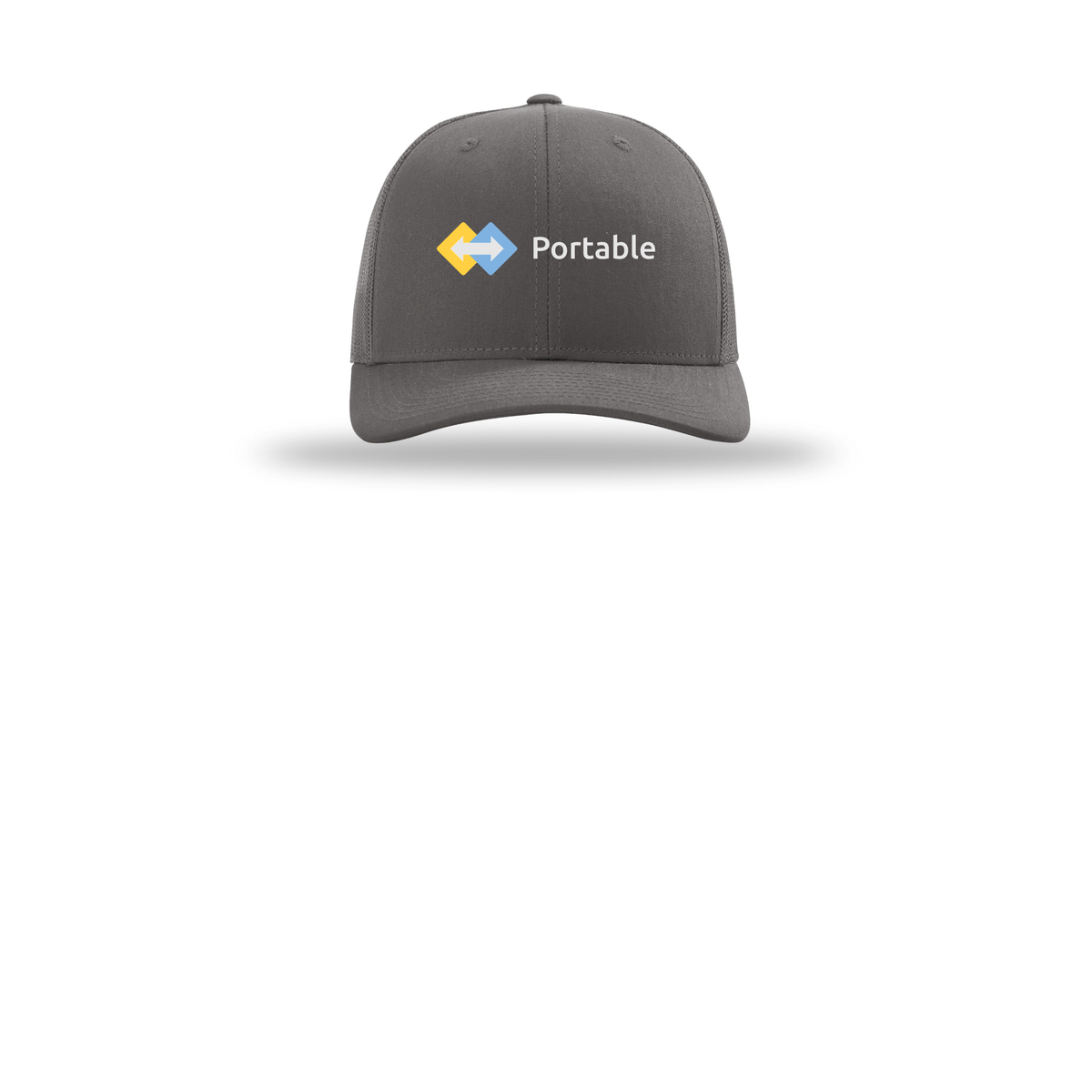 portable-richardson-trucker-cap-embroidery-capfront-R112-charcoal-flat-front