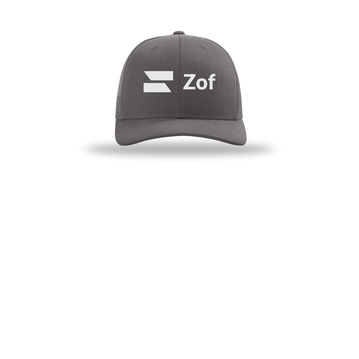 zof-richardson-trucker-cap-embroidery-capfront-R112-charcoal-flat-front