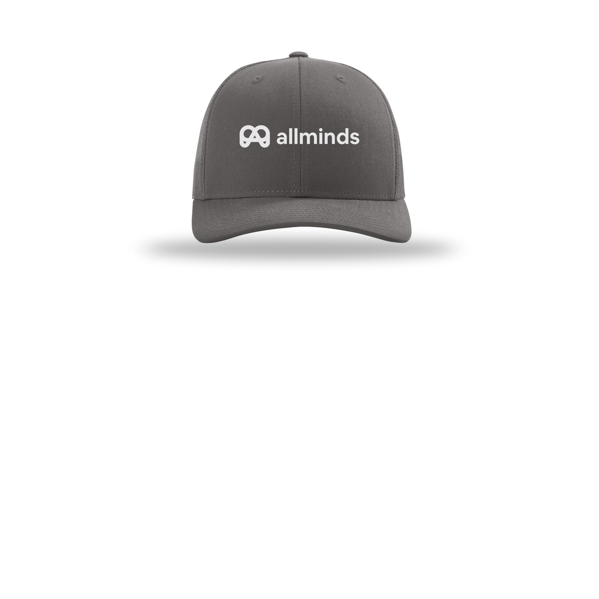 getallminds-richardson-trucker-cap-embroidery-capfront-R112-charcoal-flat-front