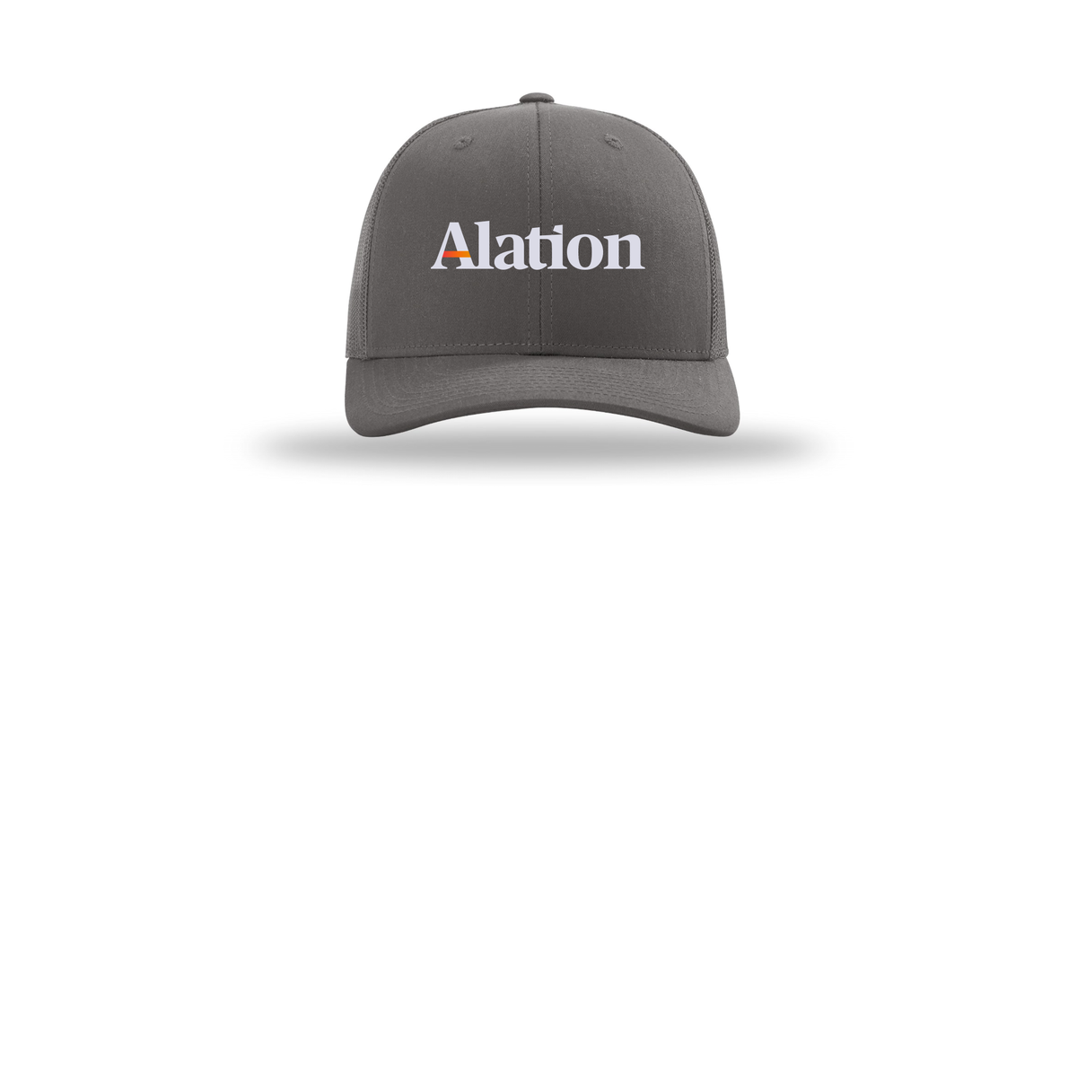 alation-richardson-trucker-cap-embroidery-capfront-R112-charcoal-flat-front