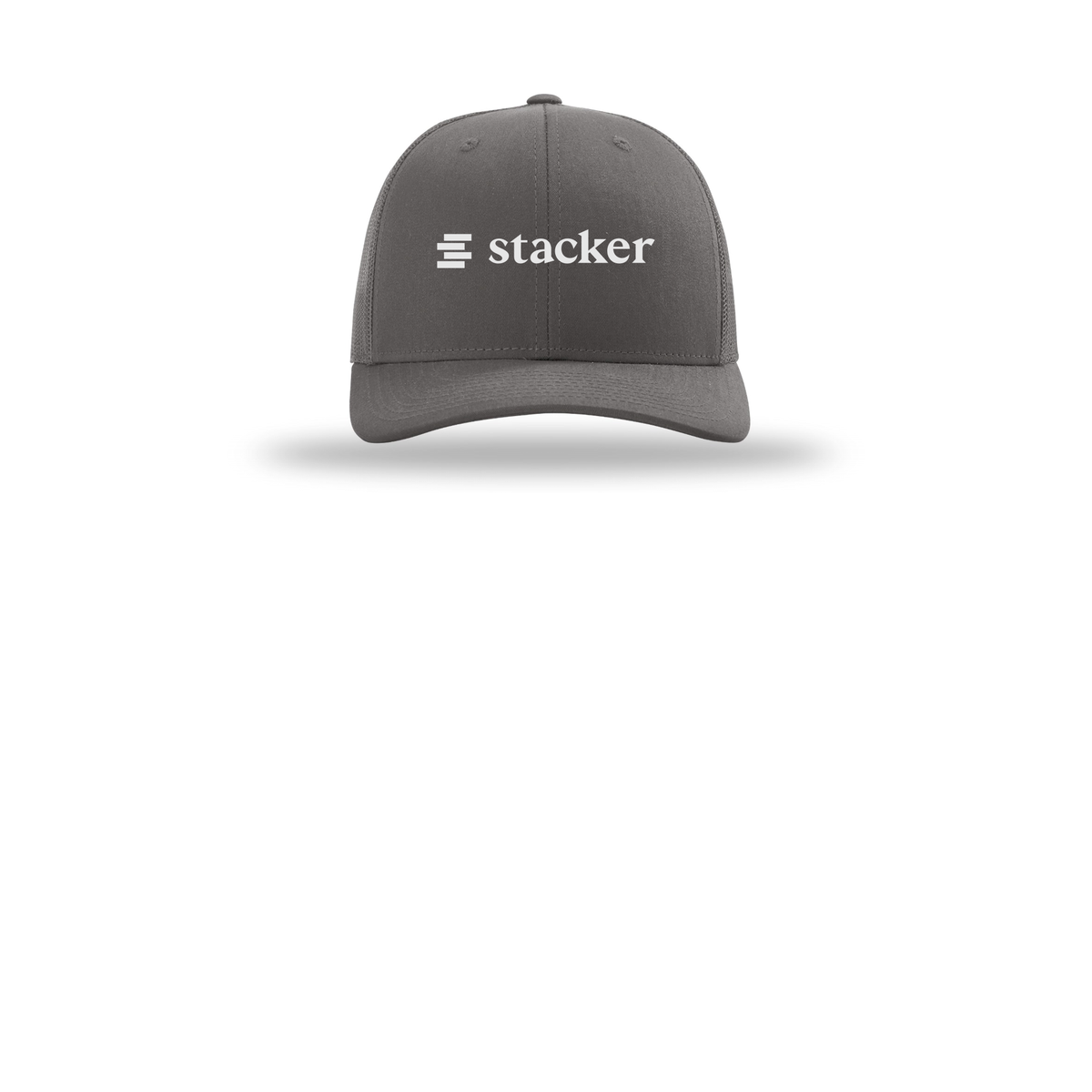 stacker-richardson-trucker-cap-embroidery-capfront-R112-charcoal-flat-front