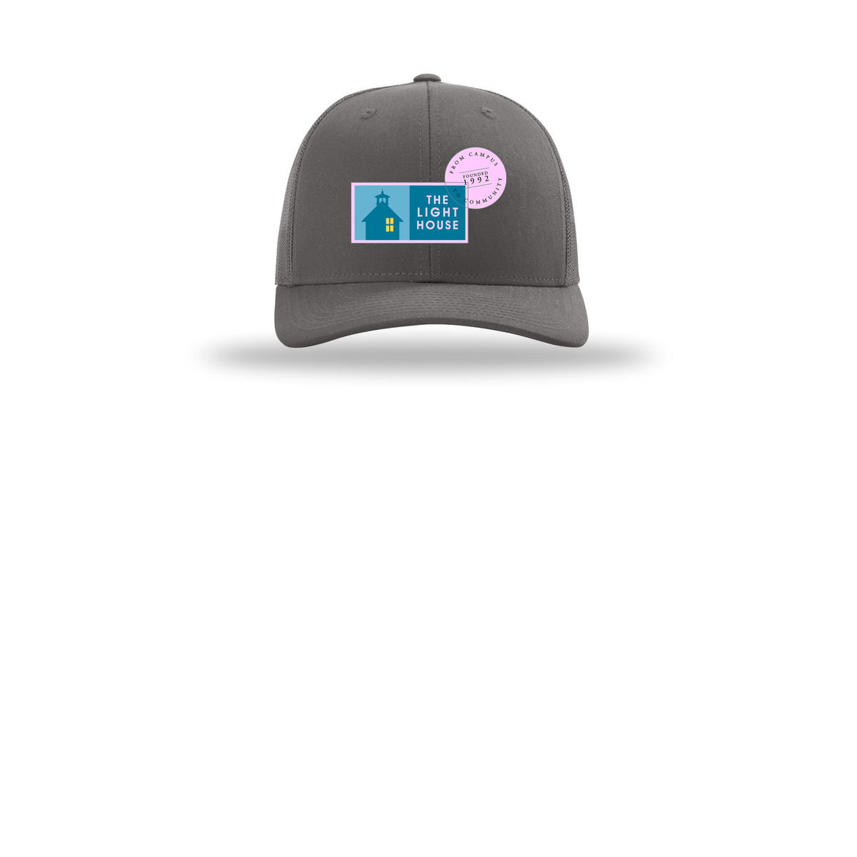 lhcampus-richardson-trucker-cap-embroidery-capfront-R112-charcoal-flat-front