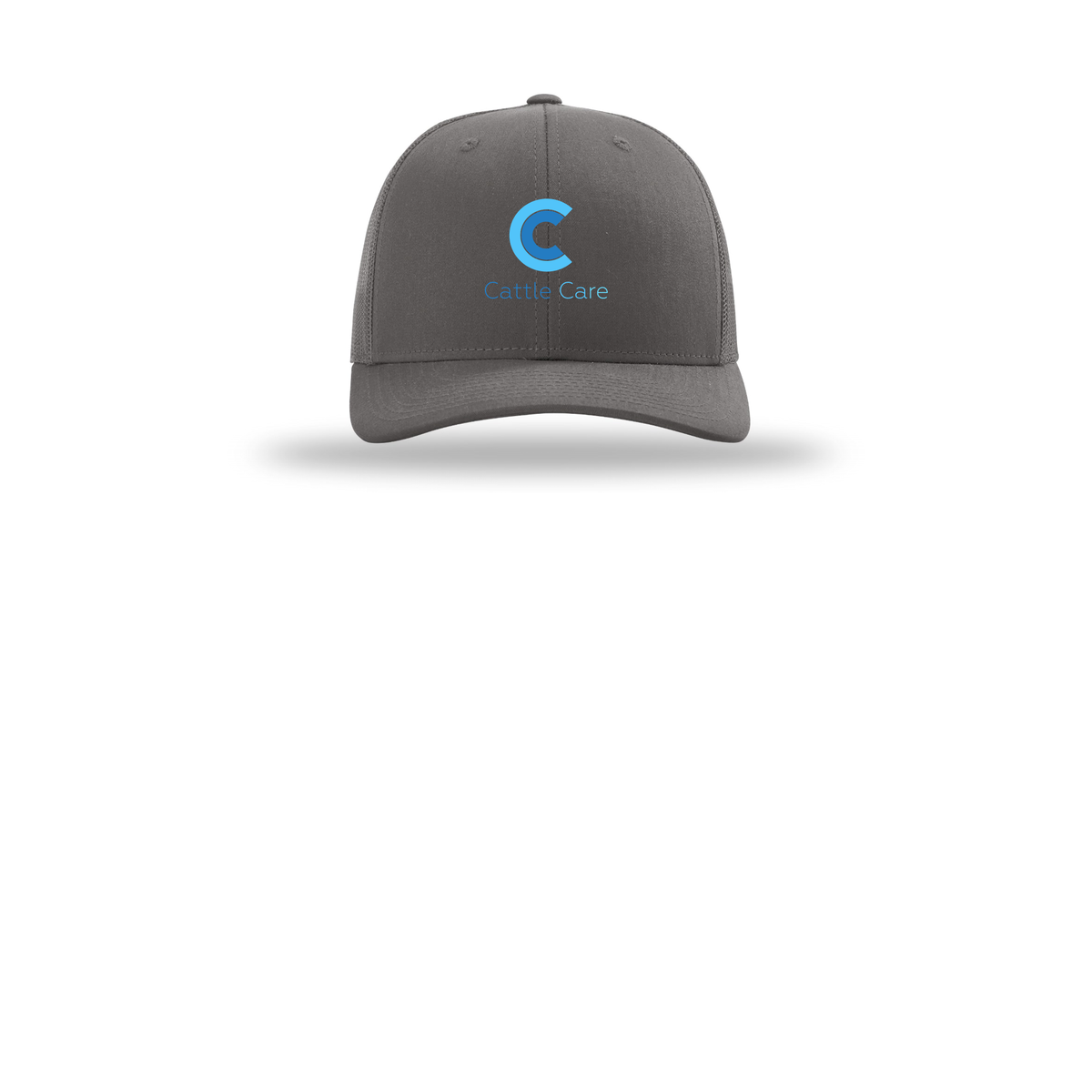 cattle-care-richardson-trucker-cap-embroidery-capfront-R112-charcoal-flat-front