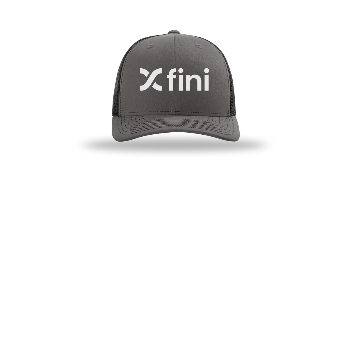 usefini-richardson-trucker-cap-embroidery-capfront-R112-charcoalblack-flat-front