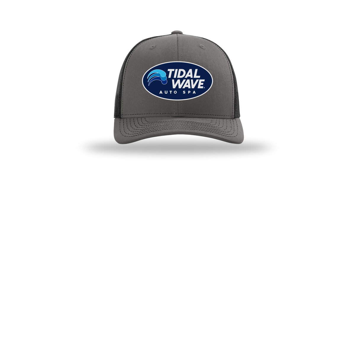 tidalwaveautospa-richardson-trucker-cap-embroidery-capfront-R112-charcoalblack-flat-front