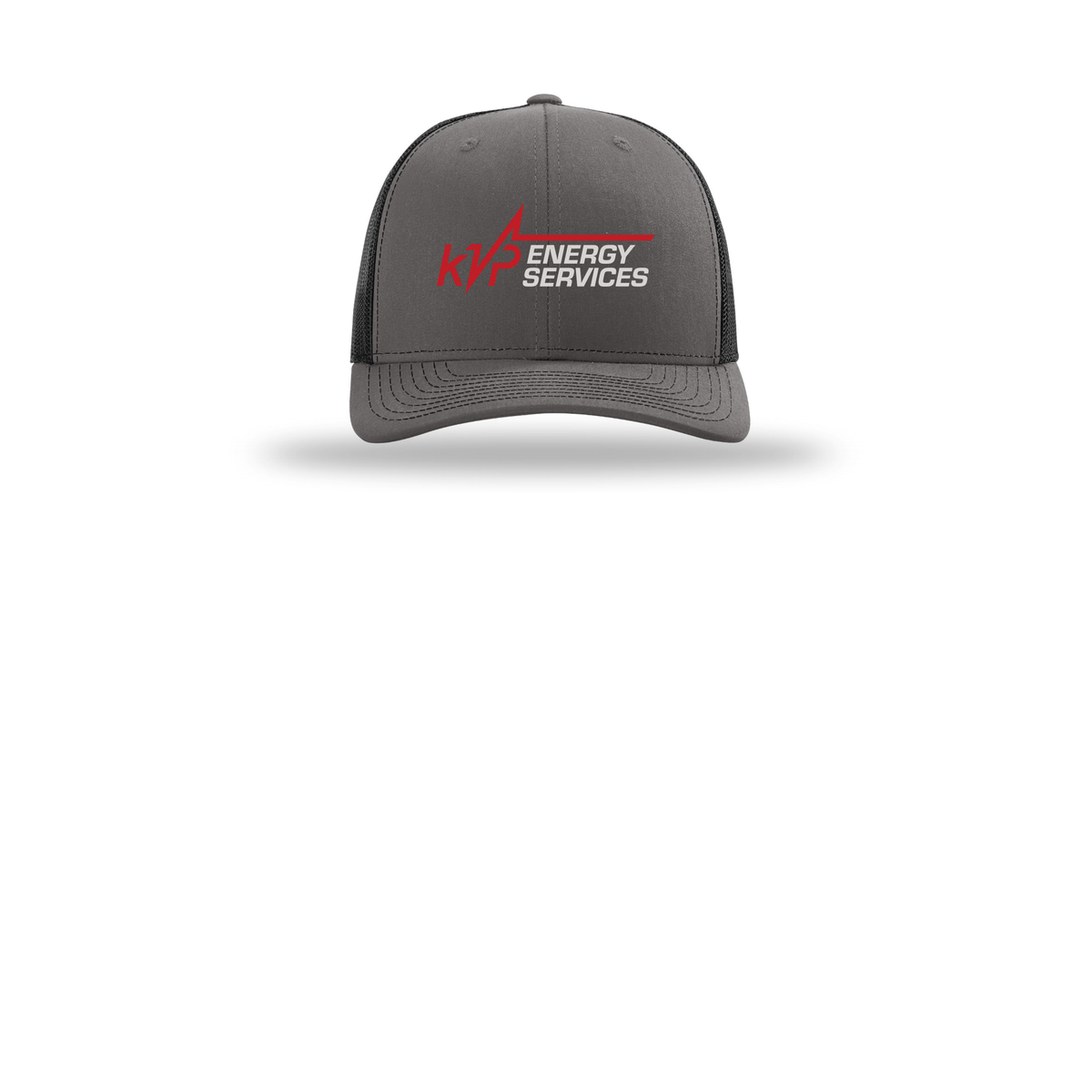 kvpenergy-richardson-trucker-cap-embroidery-capfront-R112-charcoalblack-flat-front