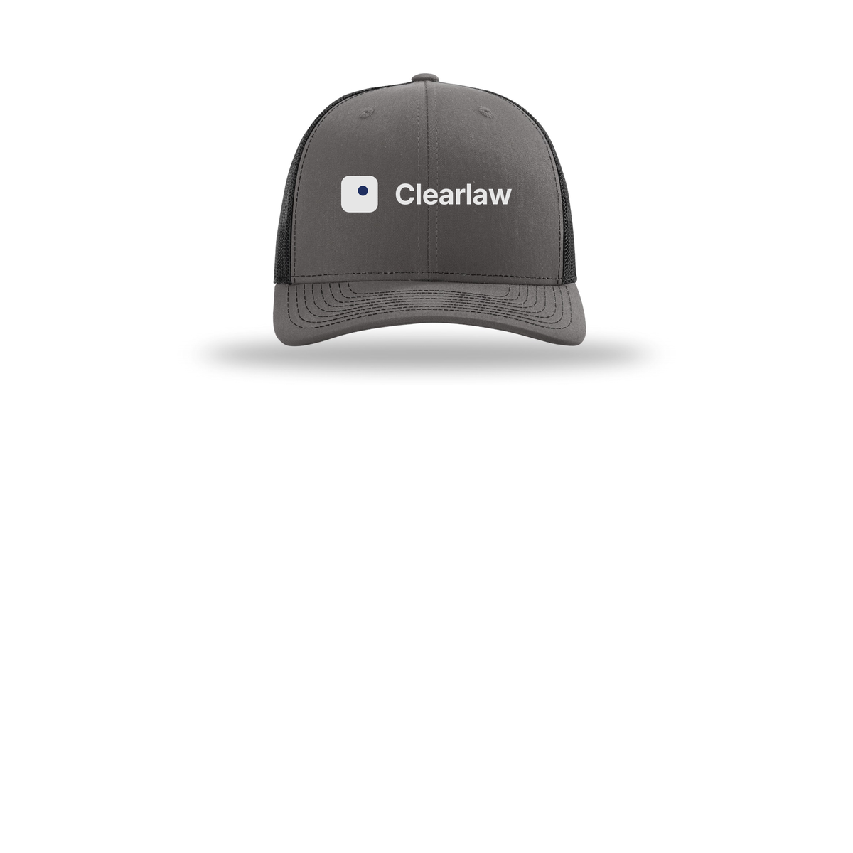 clearlaw-richardson-trucker-cap-embroidery-capfront-R112-charcoalblack-flat-front