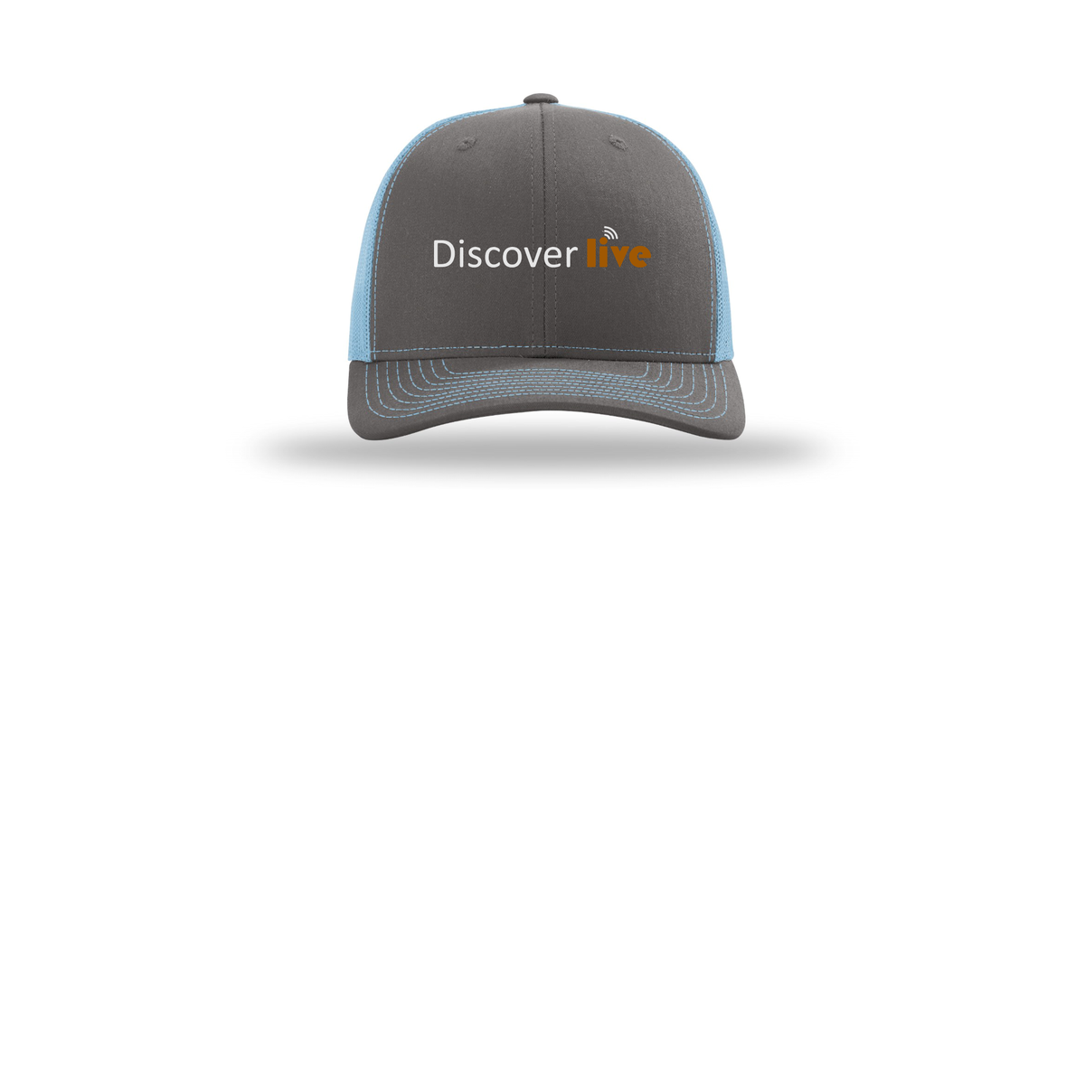 discover-richardson-trucker-cap-embroidery-capfront-R112-charcoalcolumbiablue-flat-front