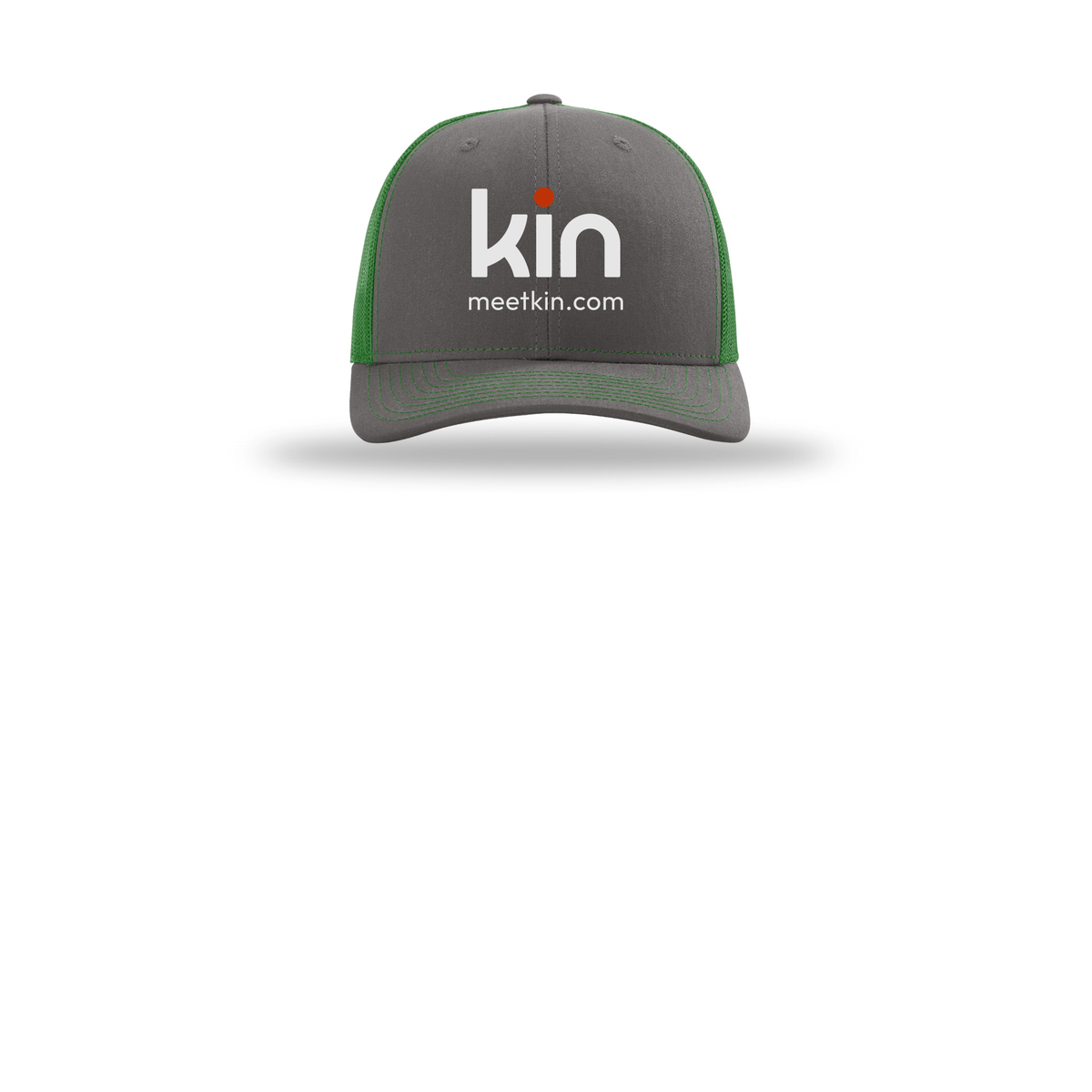 kin-richardson-trucker-cap-embroidery-capfront-R112-charcoalkelly-flat-front