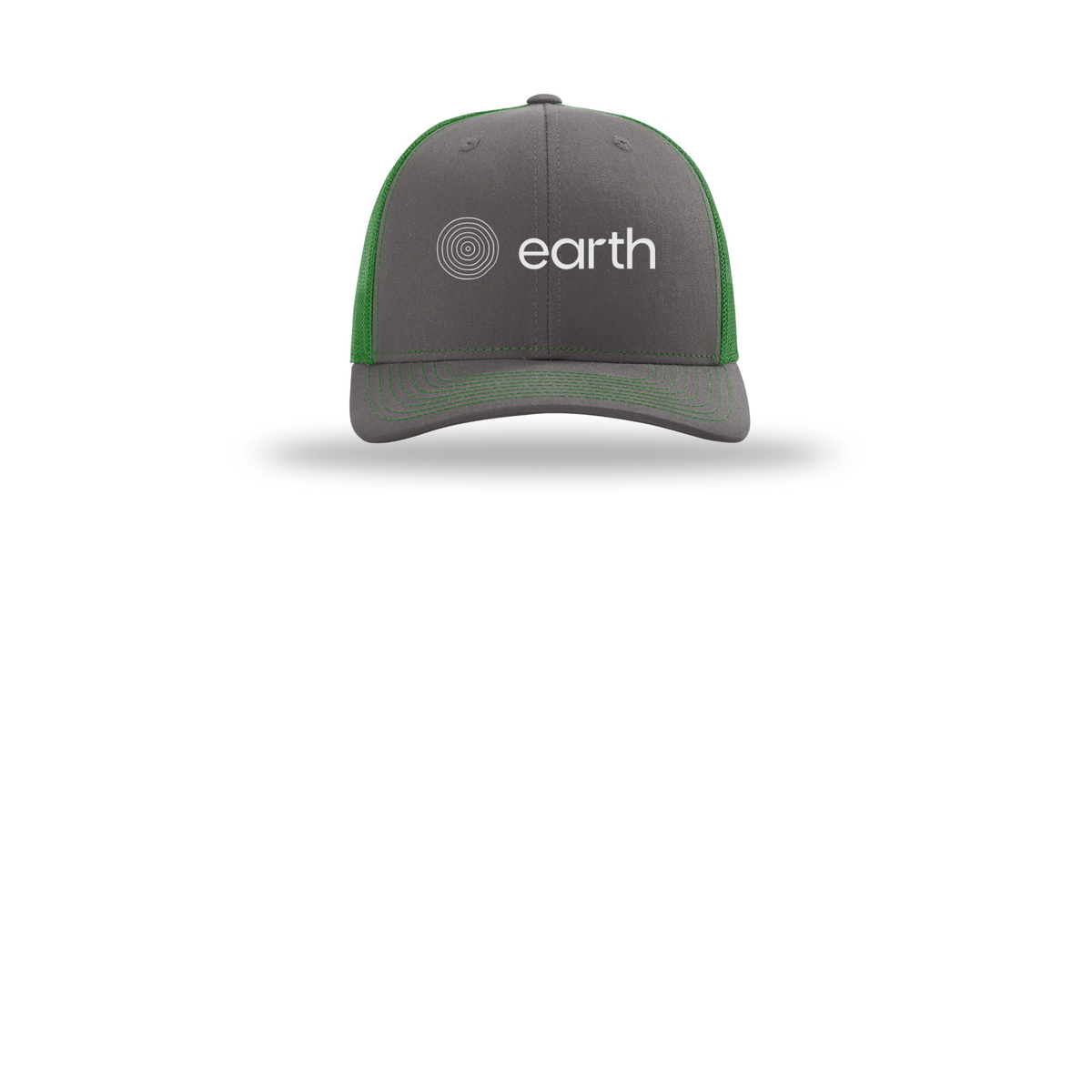 earthfuneral-richardson-trucker-cap-embroidery-capfront-R112-charcoalkelly-flat-front
