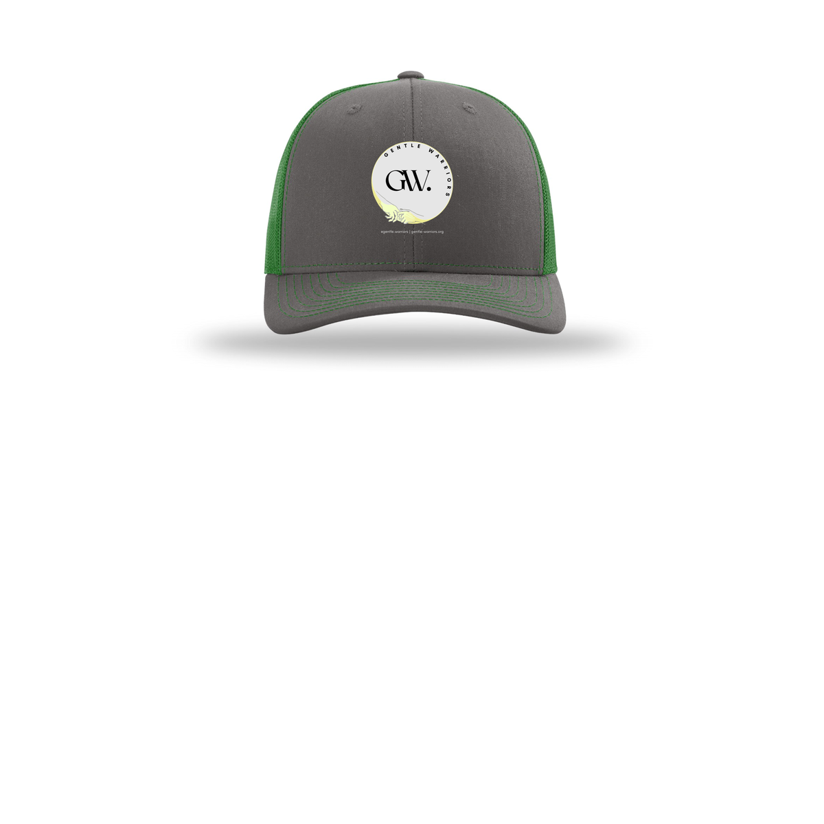 gentle-warriors-richardson-trucker-cap-embroidery-capfront-R112-charcoalkelly-flat-front
