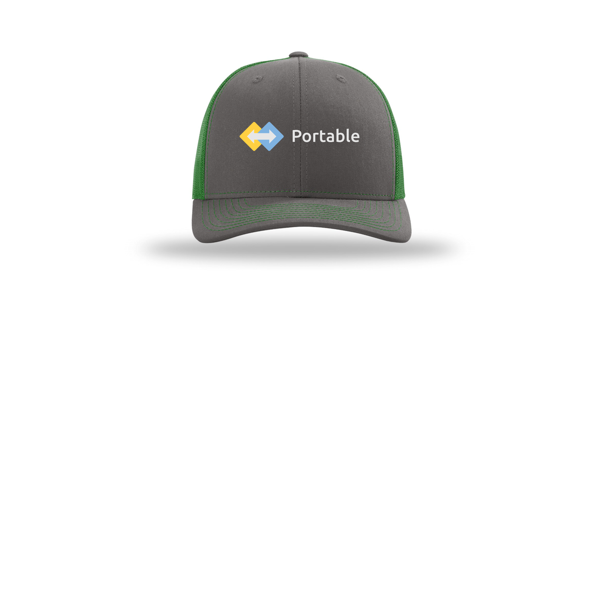 portable-richardson-trucker-cap-embroidery-capfront-R112-charcoalkelly-flat-front