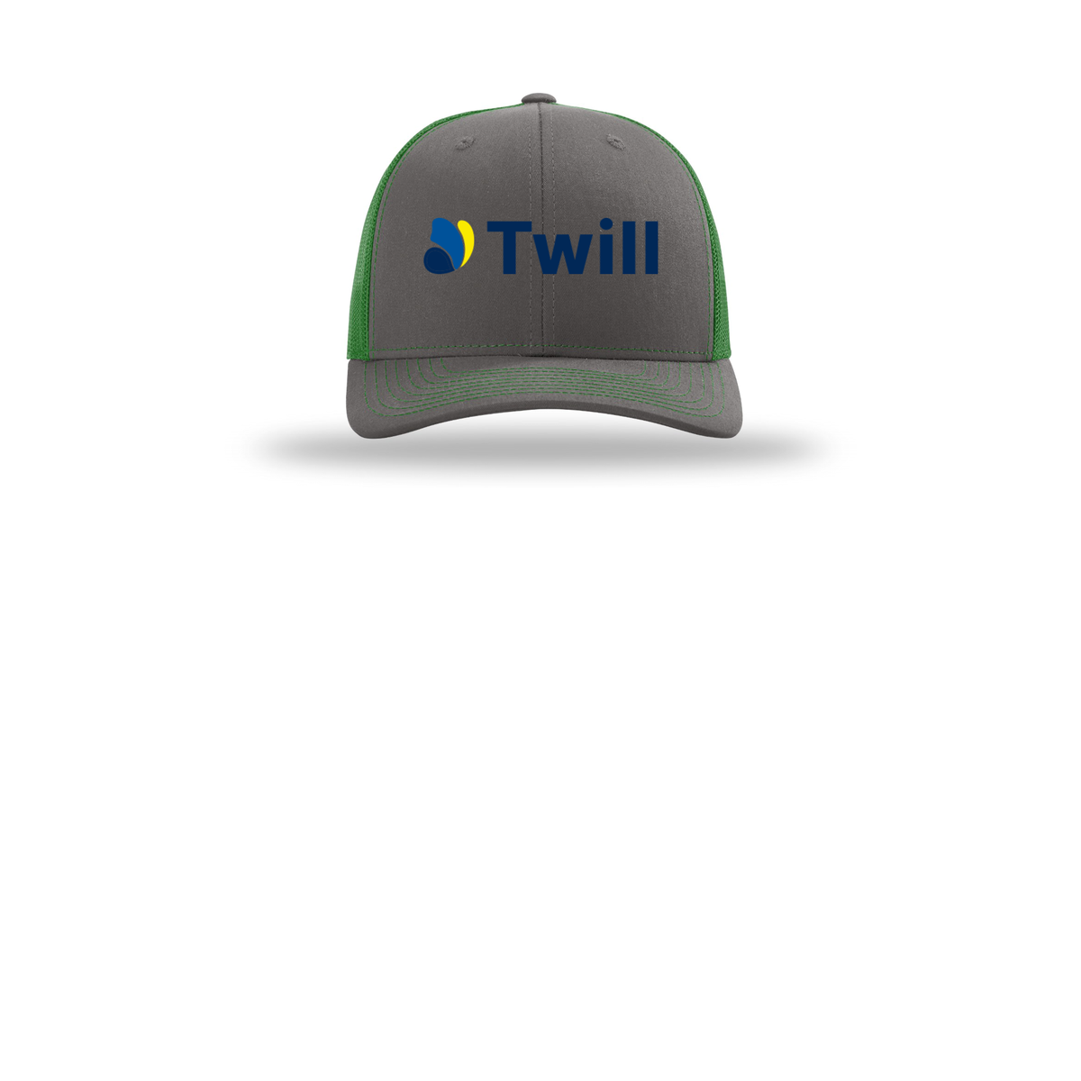 withtwill-richardson-trucker-cap-embroidery-capfront-R112-charcoalkelly-flat-front