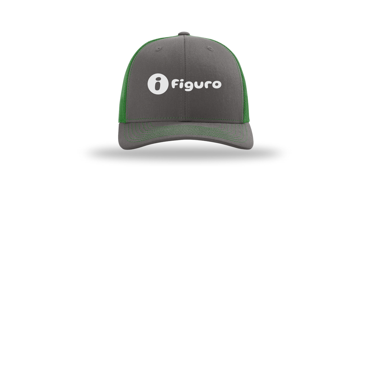 getfiguro-richardson-trucker-cap-embroidery-capfront-R112-charcoalkelly-flat-front