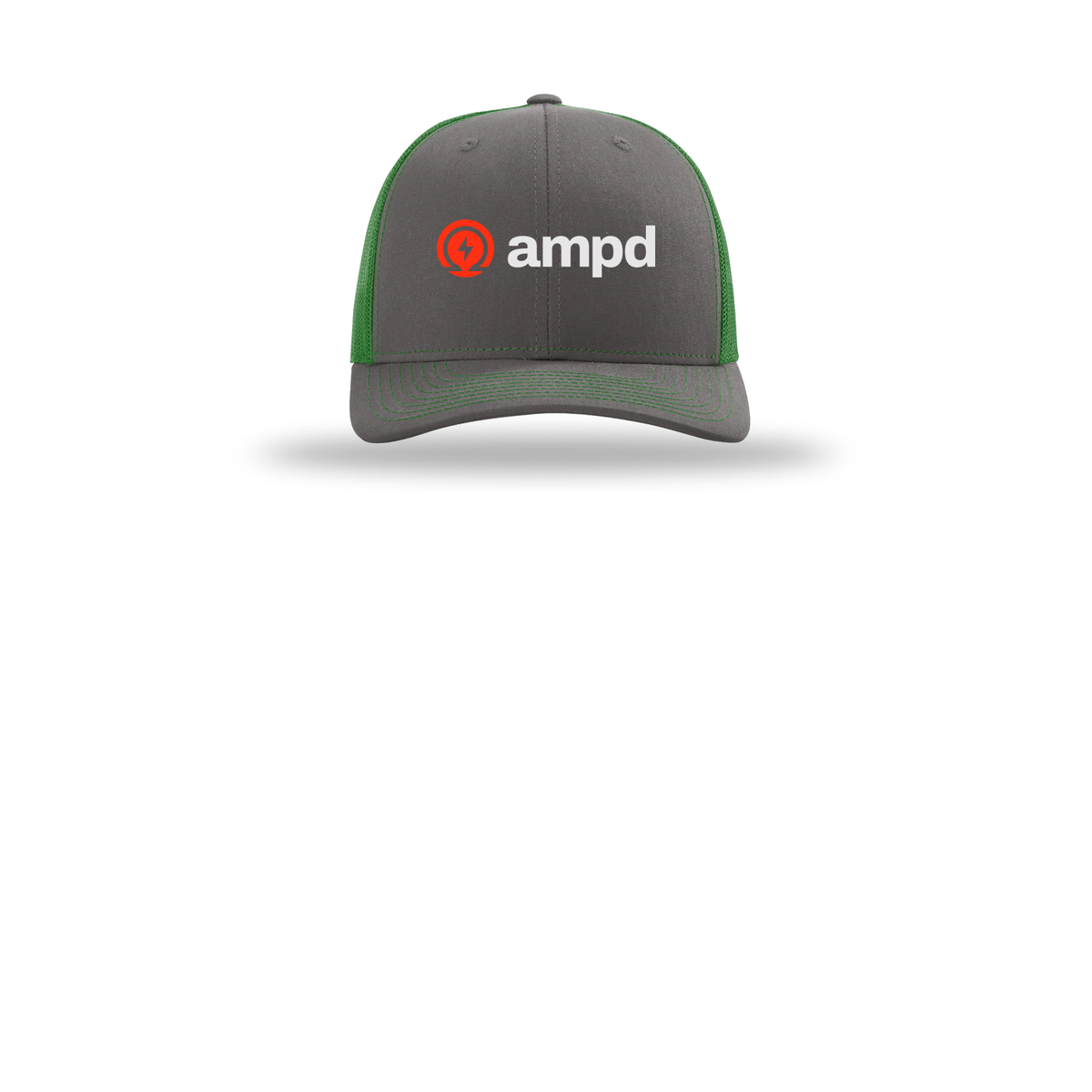 ampd-richardson-trucker-cap-embroidery-capfront-R112-charcoalkelly-flat-front