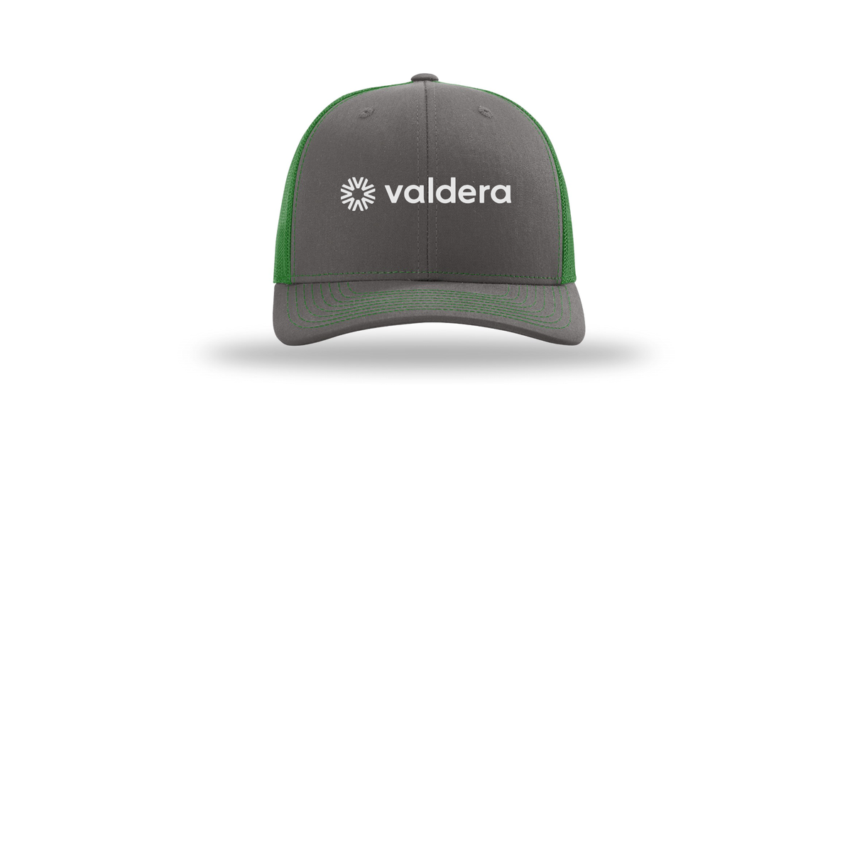valdera-richardson-trucker-cap-embroidery-capfront-R112-charcoalkelly-flat-front