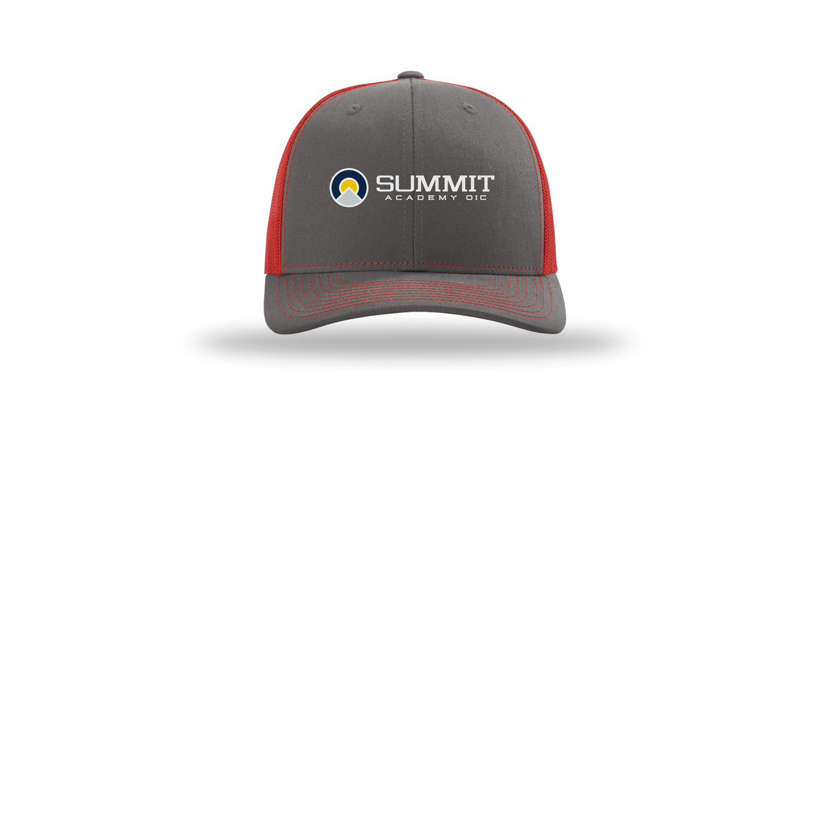 saoic-richardson-trucker-cap-embroidery-capfront-R112-charcoalred-flat-front