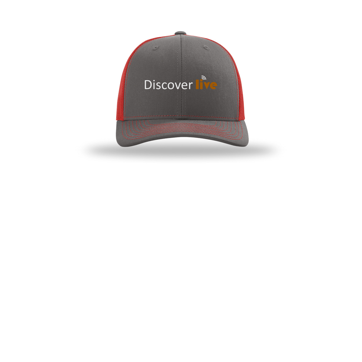 discover-richardson-trucker-cap-embroidery-capfront-R112-charcoalred-flat-front