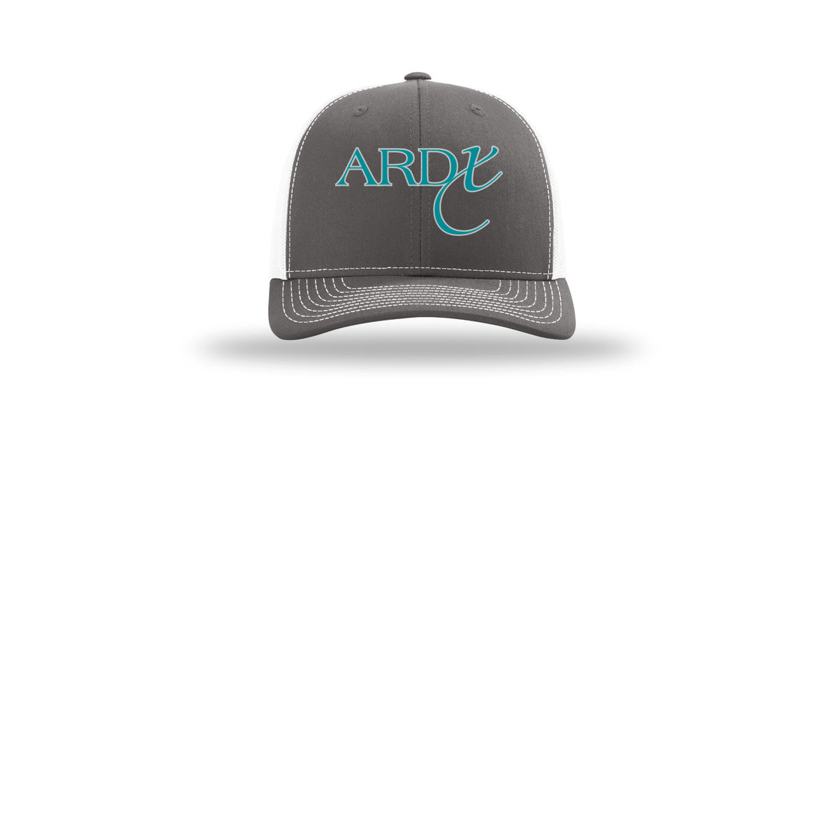 ardx-richardson-trucker-cap-embroidery-capfront-R112-charcoalwhite-flat-front
