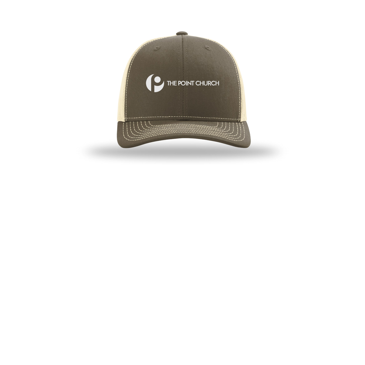 thepointva-richardson-trucker-cap-embroidery-capfront-R112-chocolatechipbirch-flat-front