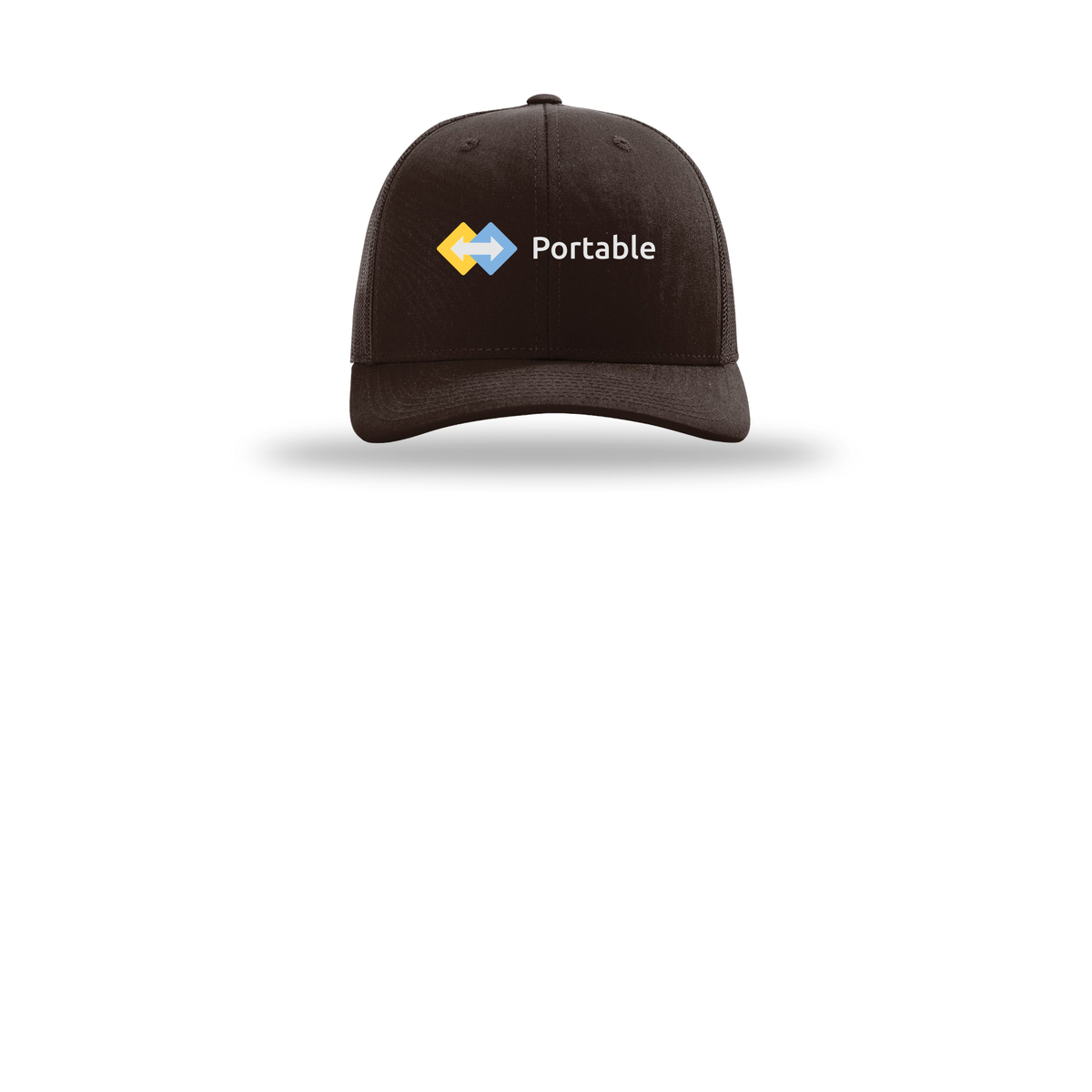 portable-richardson-trucker-cap-embroidery-capfront-R112-coffee-flat-front