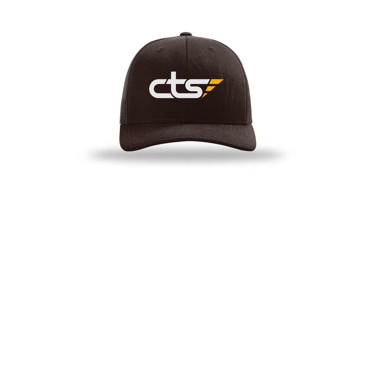 cts1-richardson-trucker-cap-embroidery-capfront-R112-coffee-flat-front
