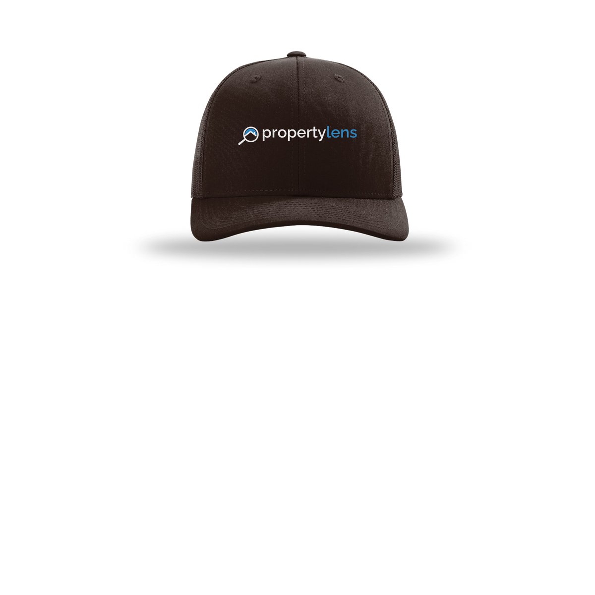 propertylens-richardson-trucker-cap-embroidery-capfront-R112-coffee-flat-front