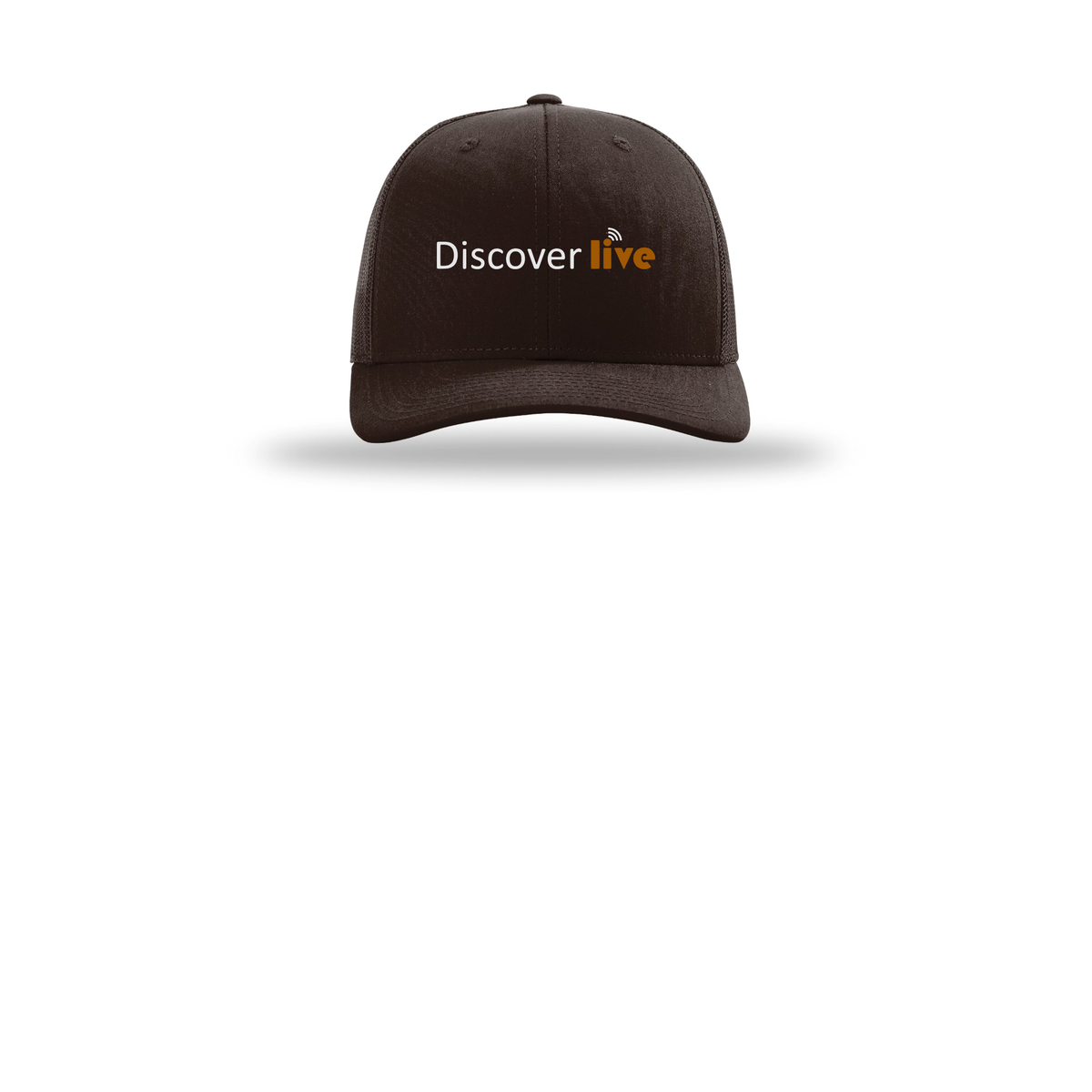 discover-richardson-trucker-cap-embroidery-capfront-R112-coffee-flat-front