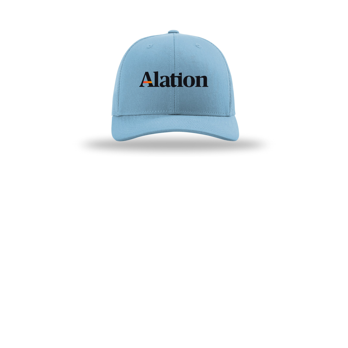 alation-richardson-trucker-cap-embroidery-capfront-R112-columbiablue-flat-front