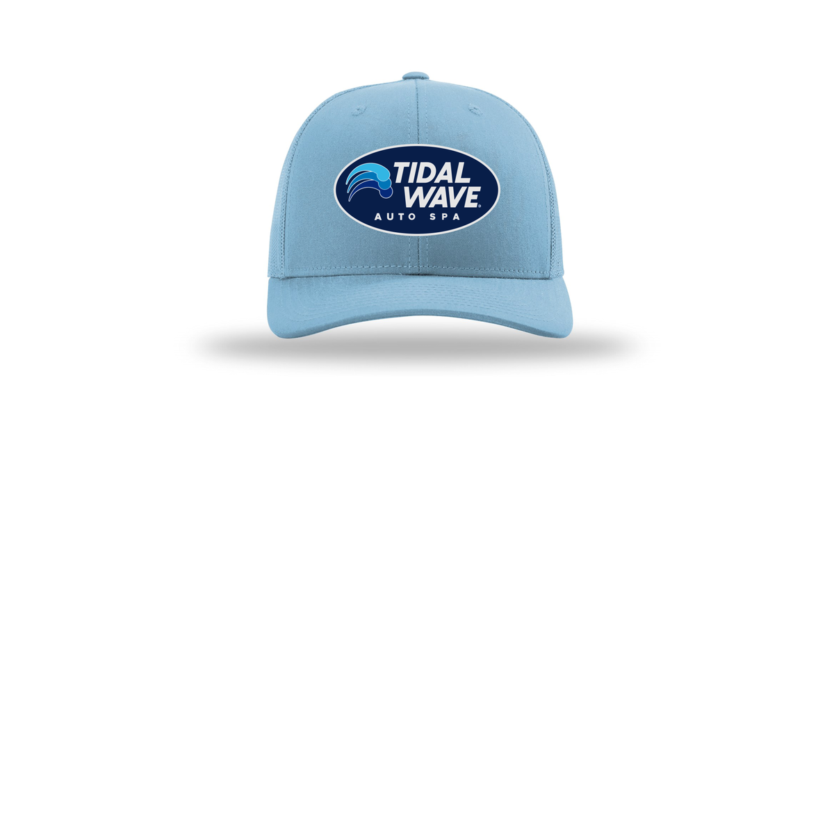 tidalwaveautospa-richardson-trucker-cap-embroidery-capfront-R112-columbiablue-flat-front