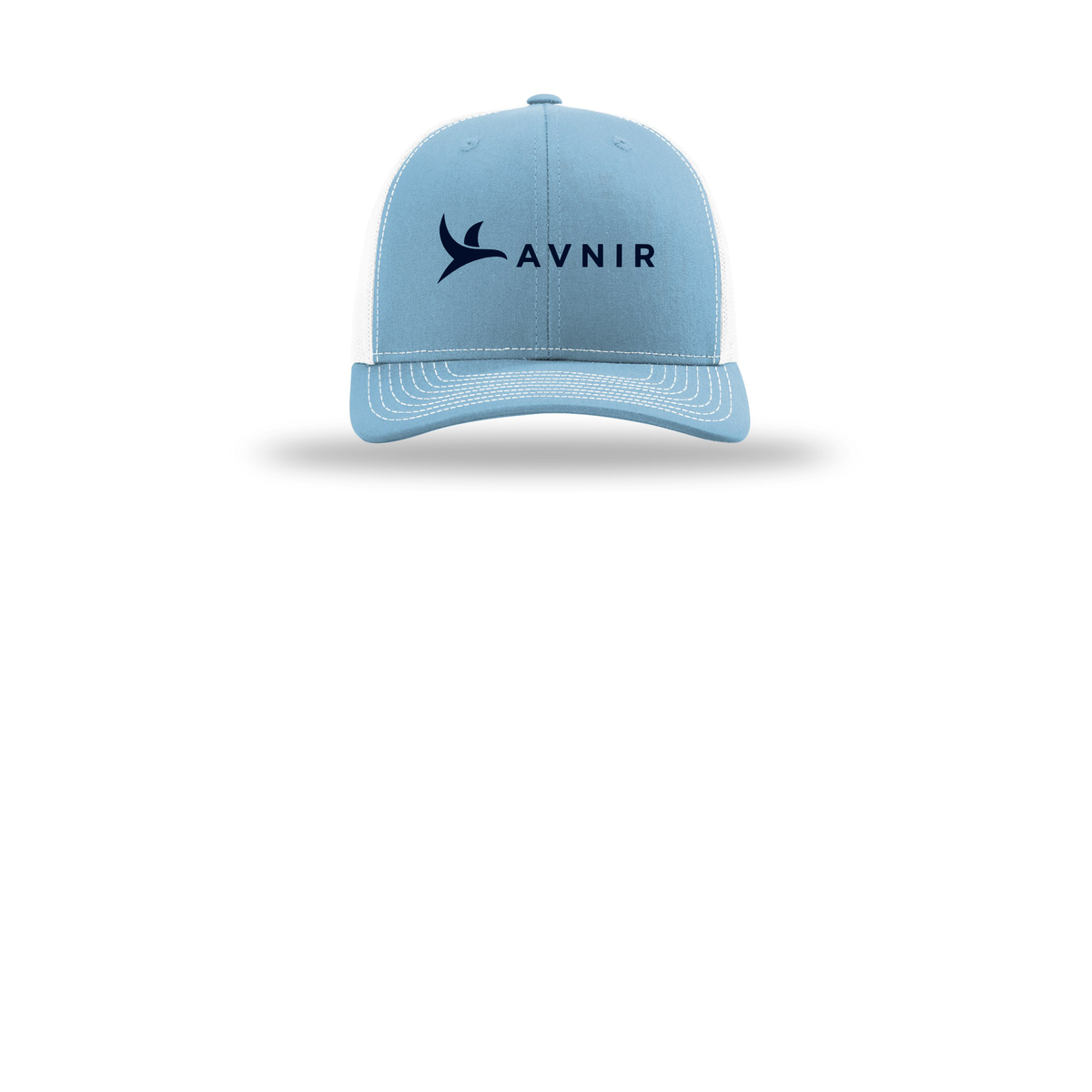 avnir-richardson-trucker-cap-embroidery-capfront-R112-columbiabluewhite-flat-front