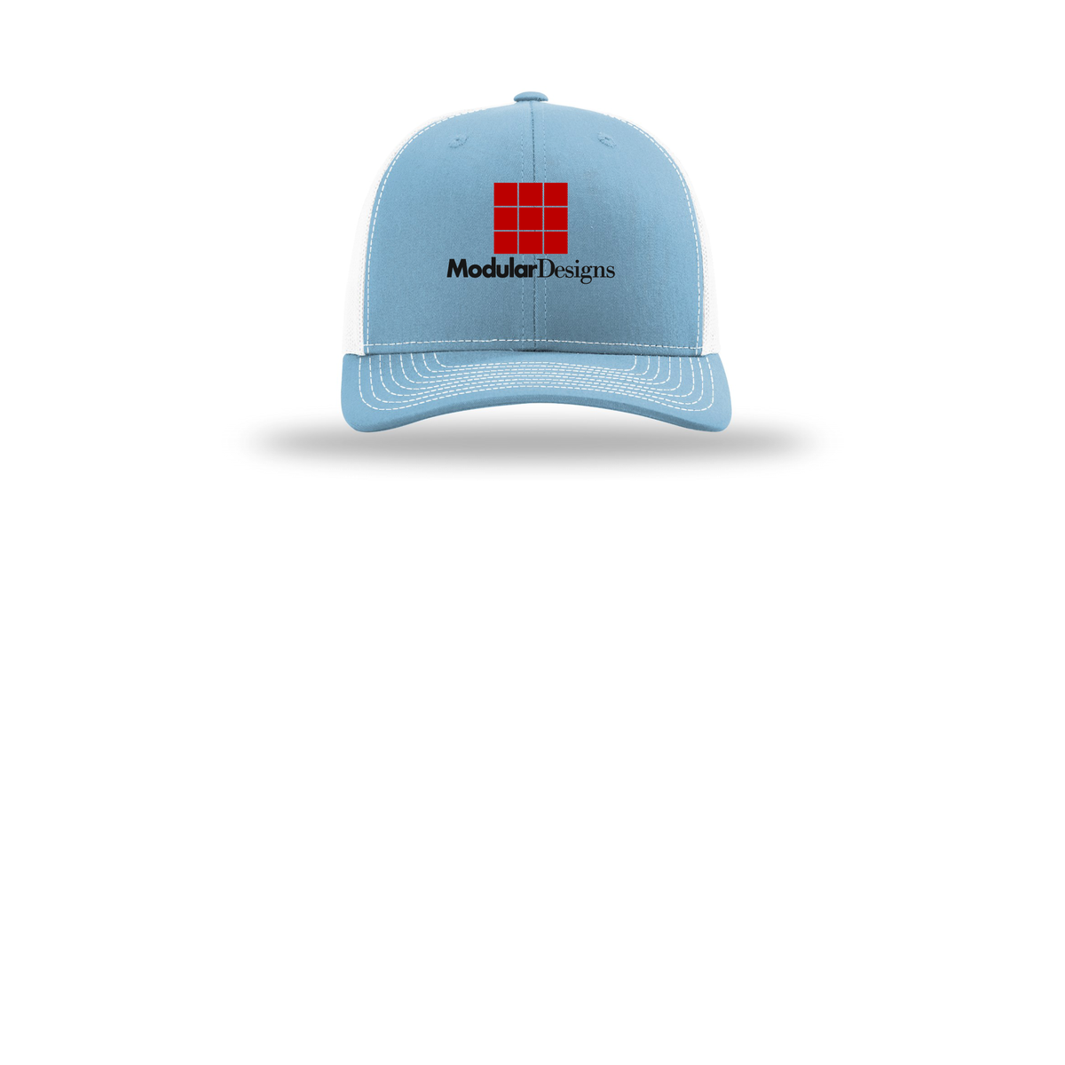 modulardesignsflooring-richardson-trucker-cap-embroidery-capfront-R112-columbiabluewhite-flat-front