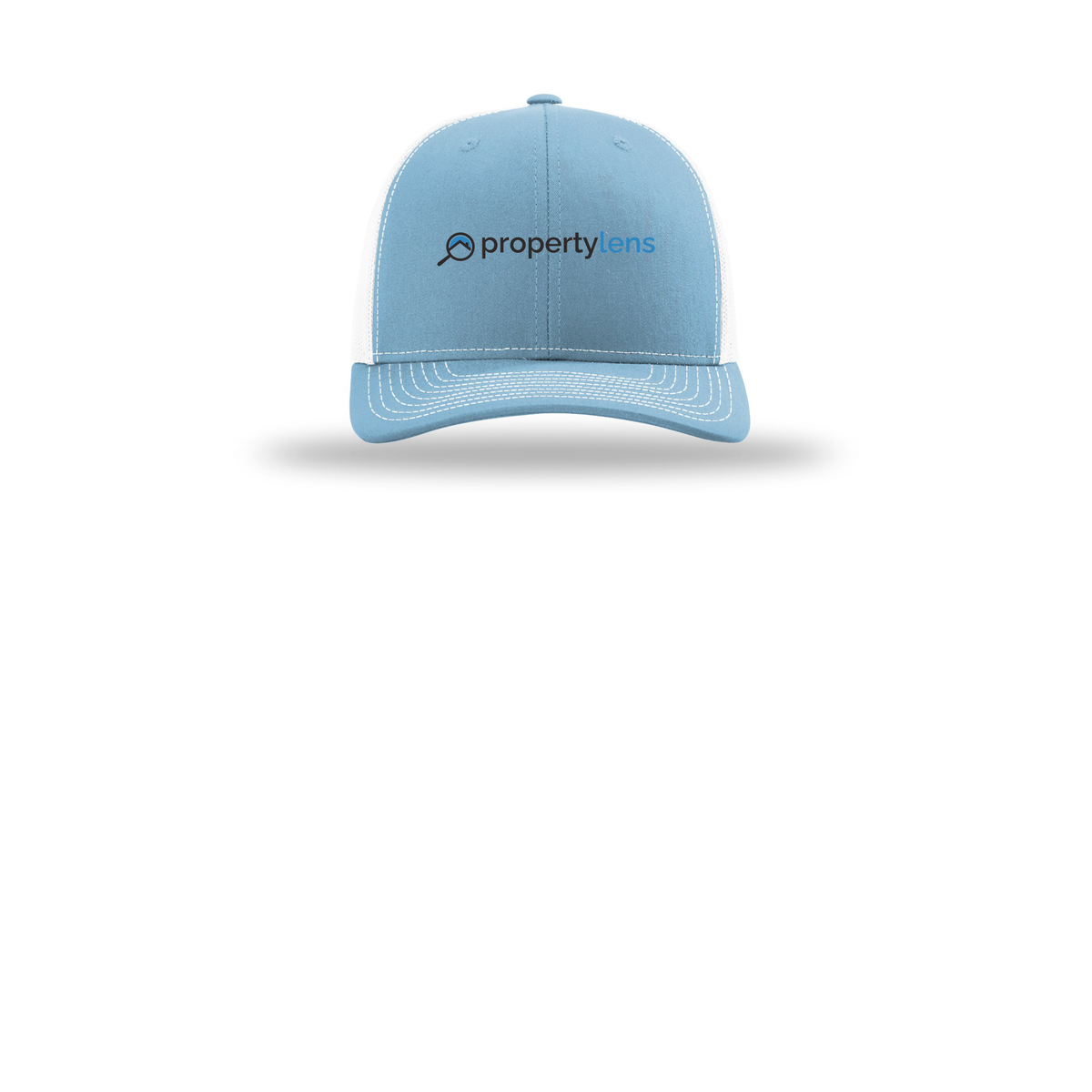 propertylens-richardson-trucker-cap-embroidery-capfront-R112-columbiabluewhite-flat-front