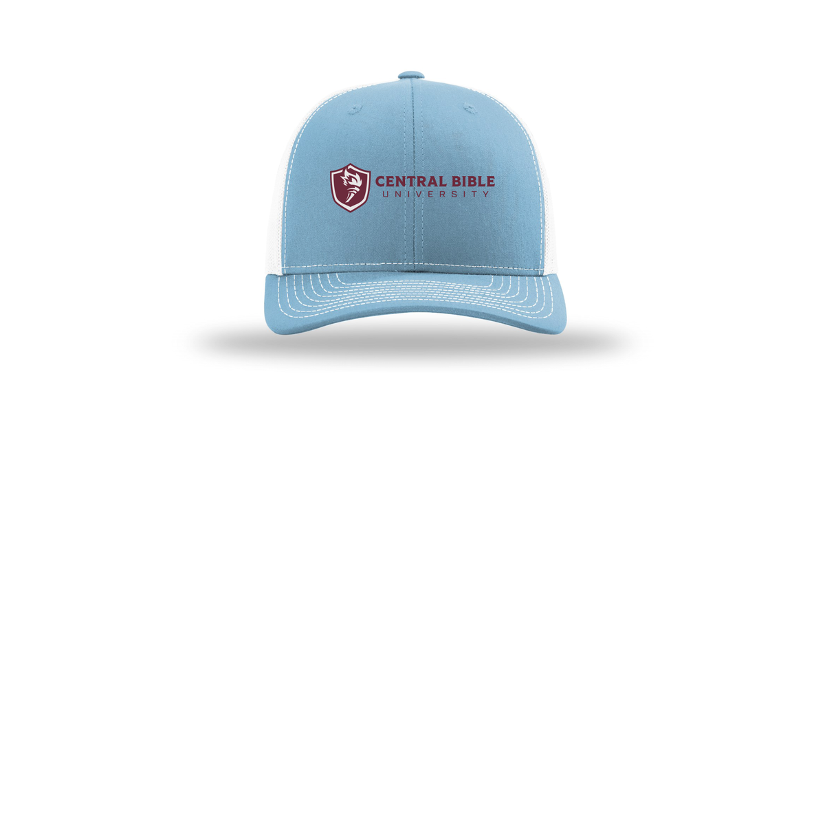 centralbible-richardson-trucker-cap-embroidery-capfront-R112-columbiabluewhite-flat-front