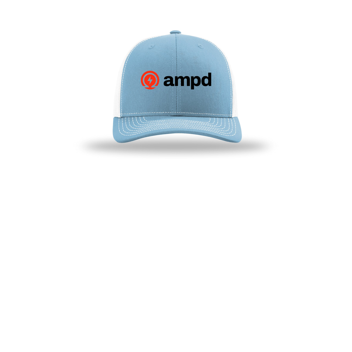 ampd-richardson-trucker-cap-embroidery-capfront-R112-columbiabluewhite-flat-front