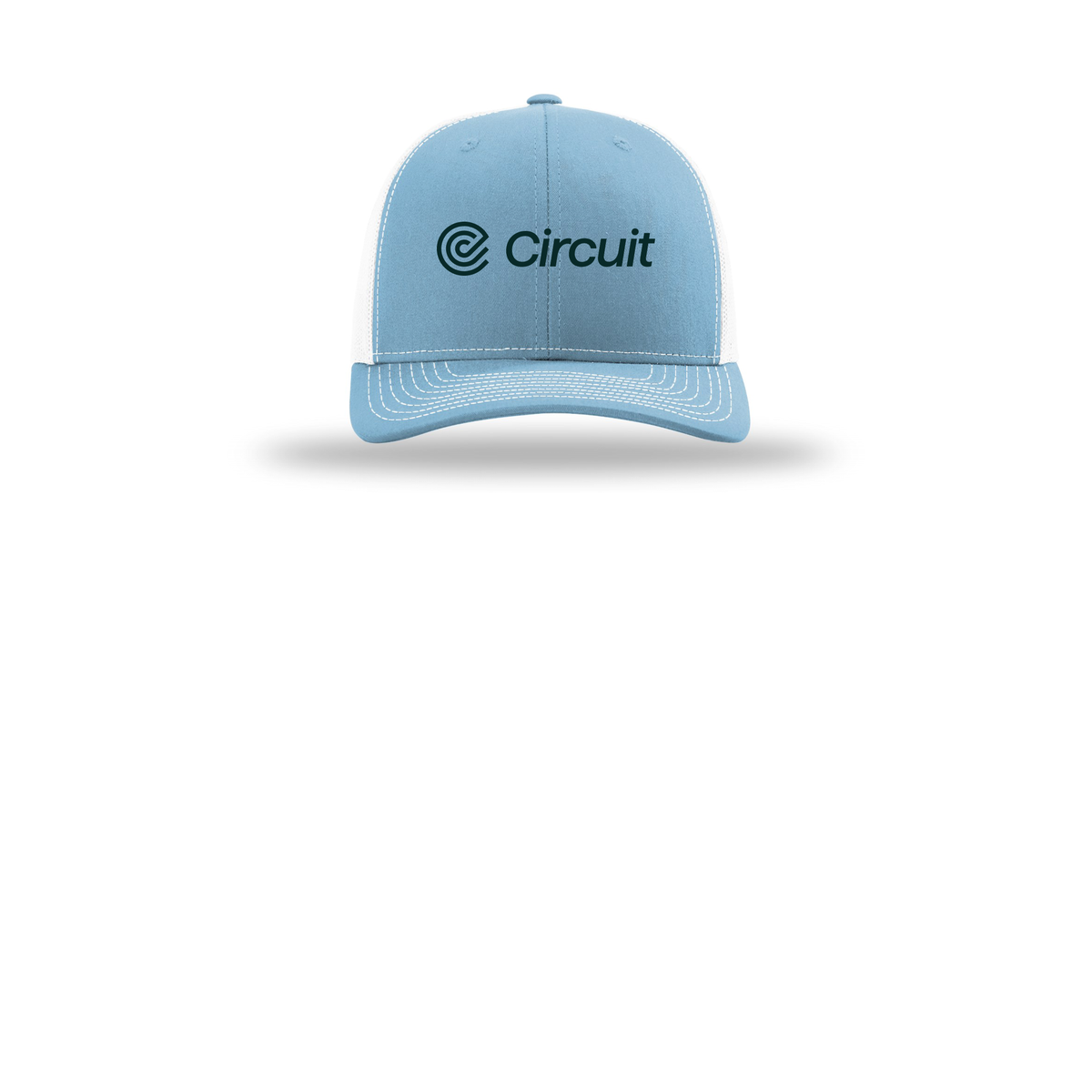 ridecircuit-richardson-trucker-cap-embroidery-capfront-R112-columbiabluewhite-flat-front