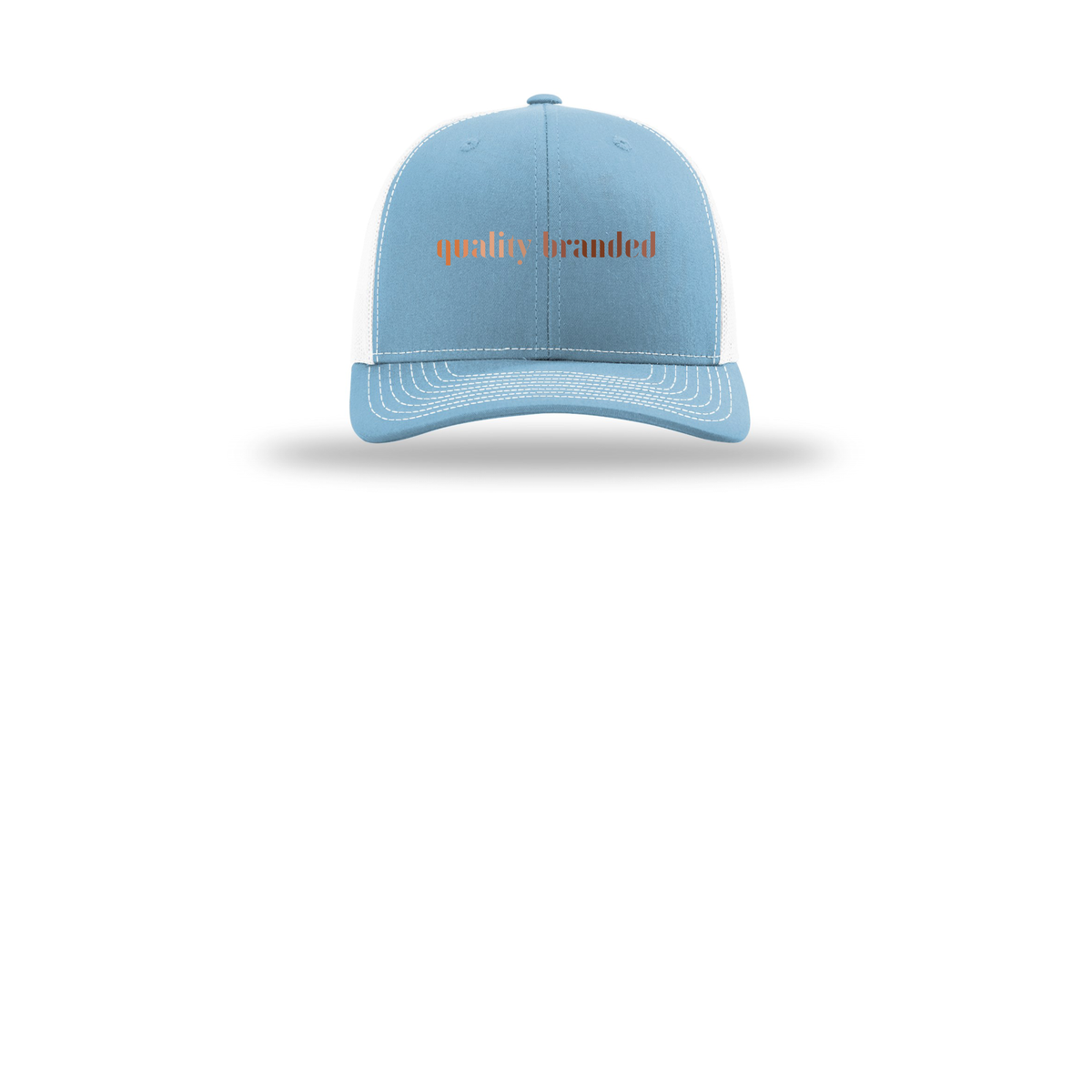 qualitybranded-richardson-trucker-cap-embroidery-capfront-R112-columbiabluewhite-flat-front