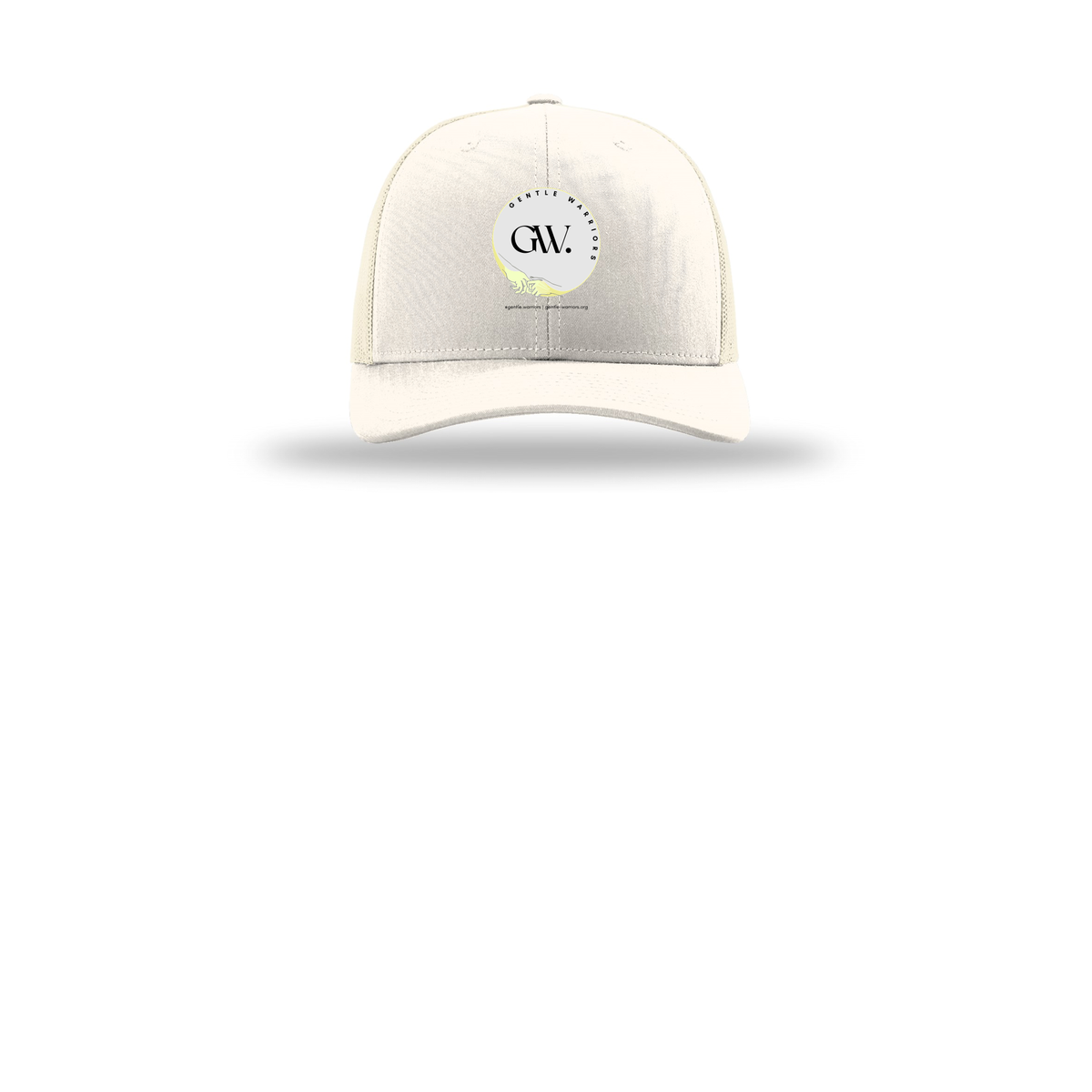gentle-warriors-richardson-trucker-cap-embroidery-capfront-R112-cream-flat-front