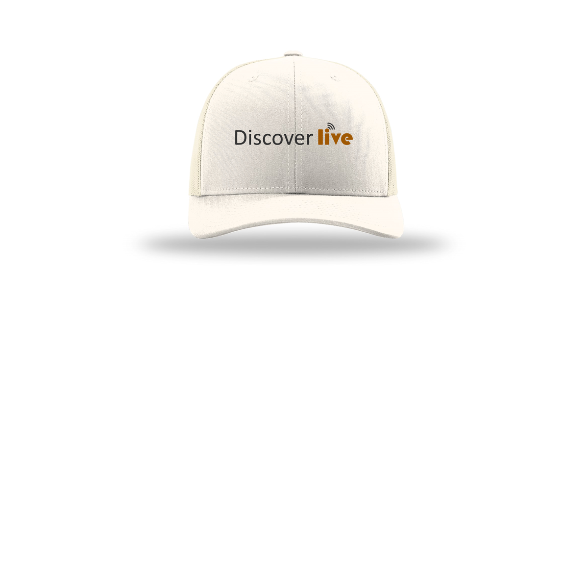 discover-richardson-trucker-cap-embroidery-capfront-R112-cream-flat-front
