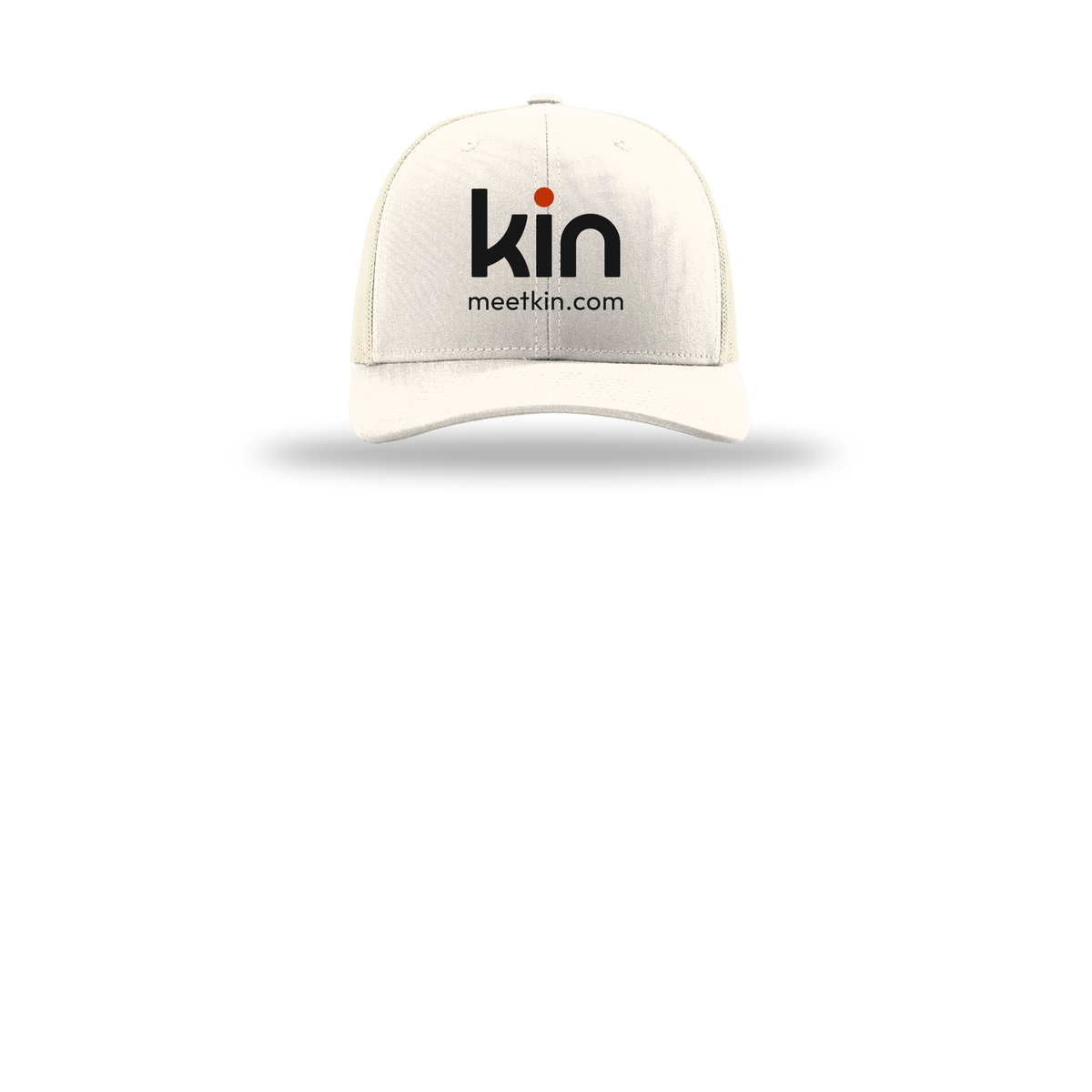 kin-richardson-trucker-cap-embroidery-capfront-R112-cream-flat-front