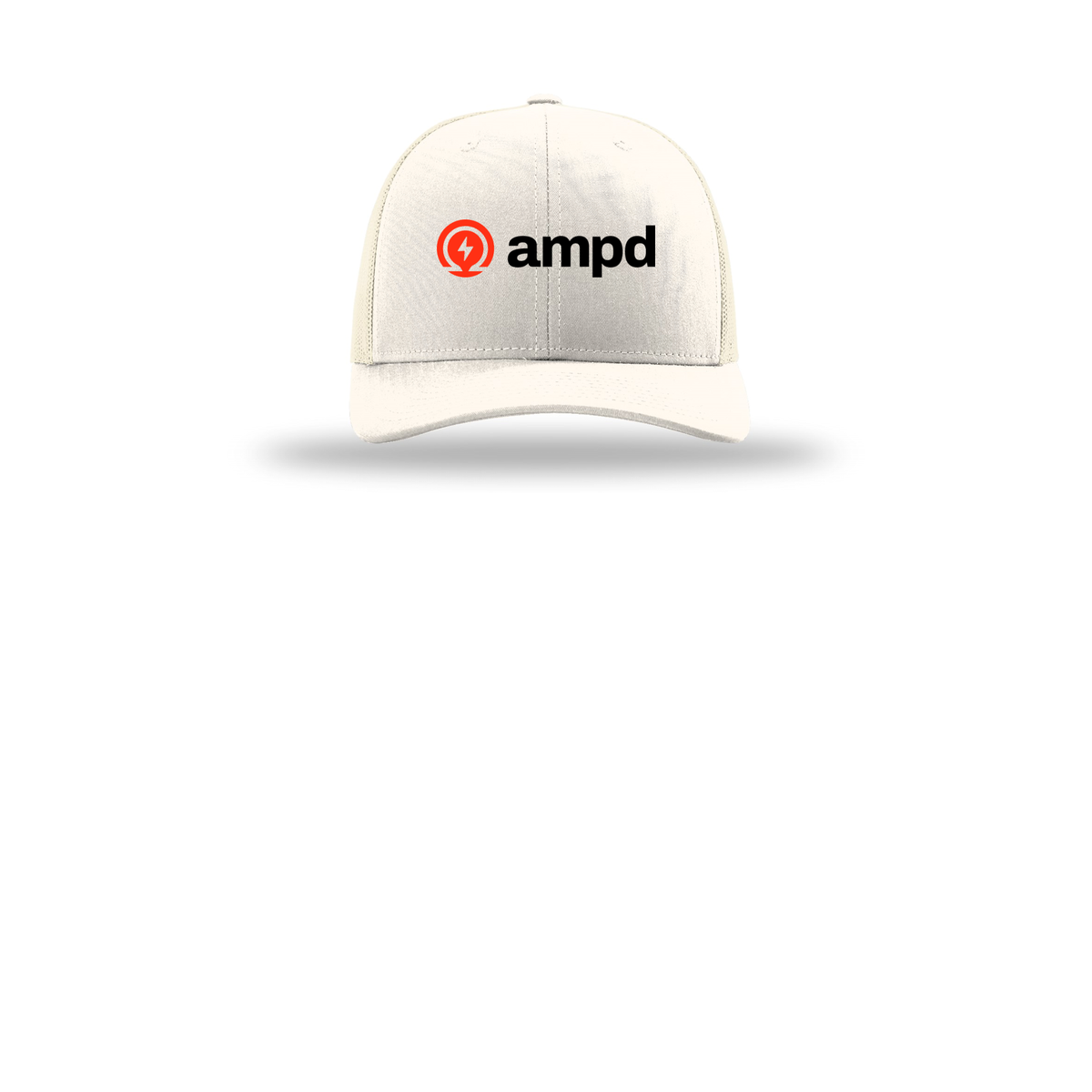 ampd-richardson-trucker-cap-embroidery-capfront-R112-cream-flat-front