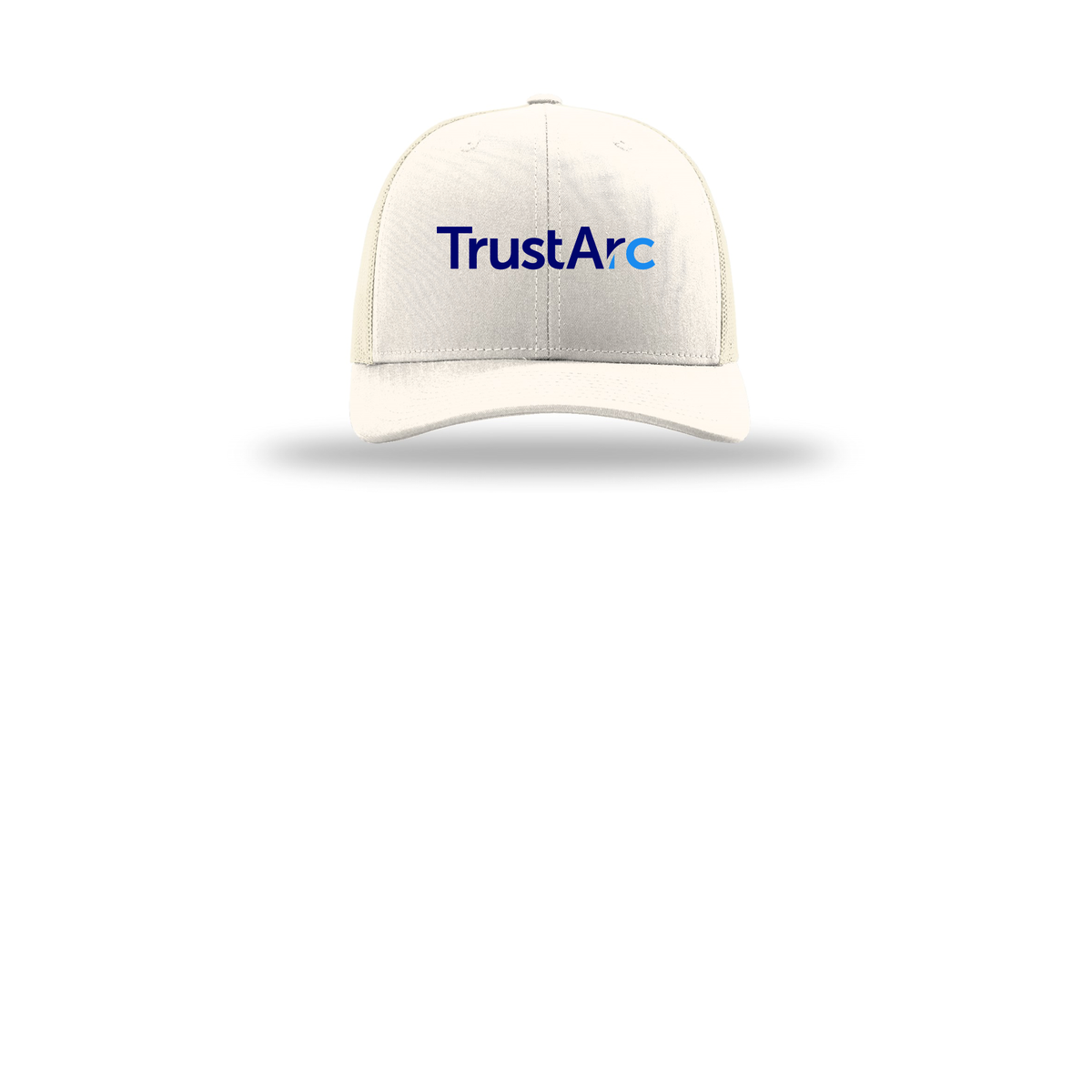 trustarc-richardson-trucker-cap-embroidery-capfront-R112-cream-flat-front