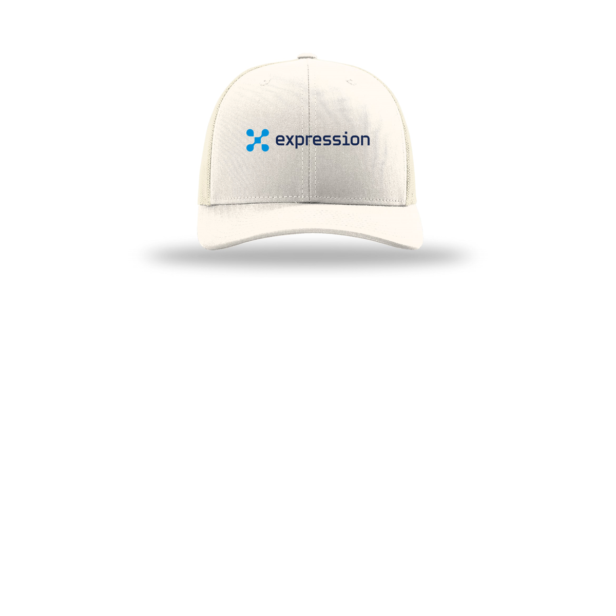 expr-richardson-trucker-cap-embroidery-capfront-R112-cream-flat-front