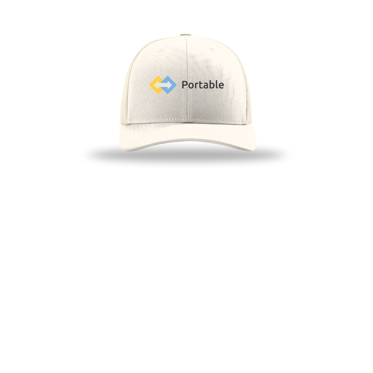 portable-richardson-trucker-cap-embroidery-capfront-R112-cream-flat-front