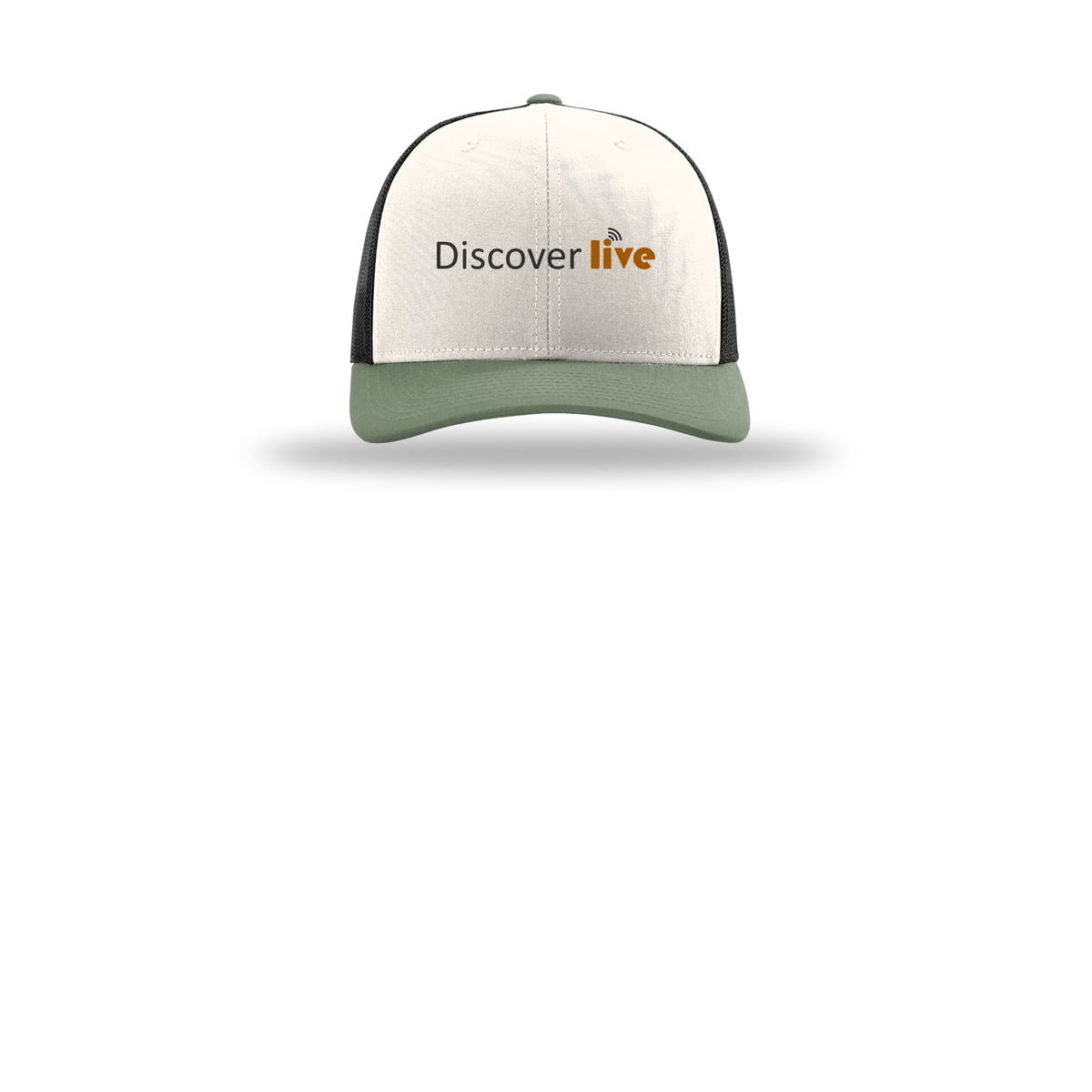 discover-richardson-trucker-cap-embroidery-capfront-R112-creamblackloden-flat-front