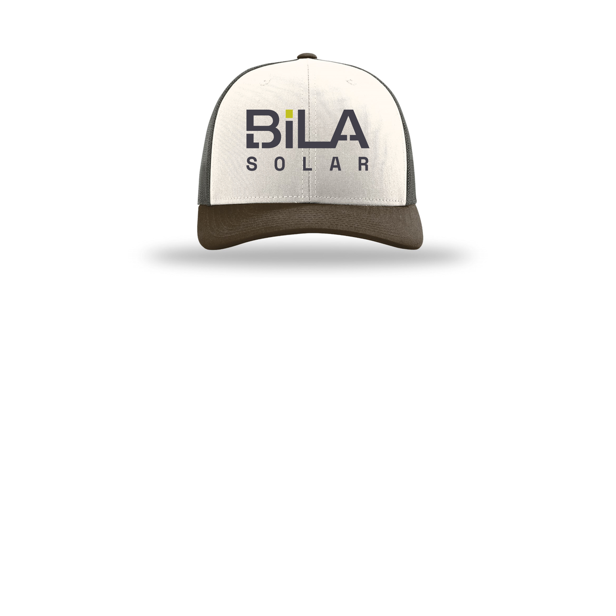 bilasolar-richardson-trucker-cap-embroidery-capfront-R112-creamgreybrownbrown-flat-front