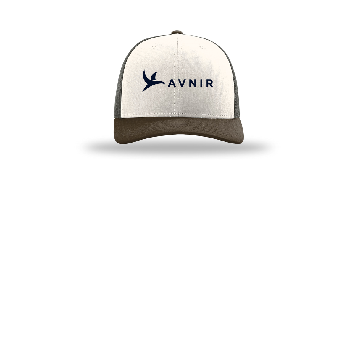 avnir-richardson-trucker-cap-embroidery-capfront-R112-creamgreybrownbrown-flat-front