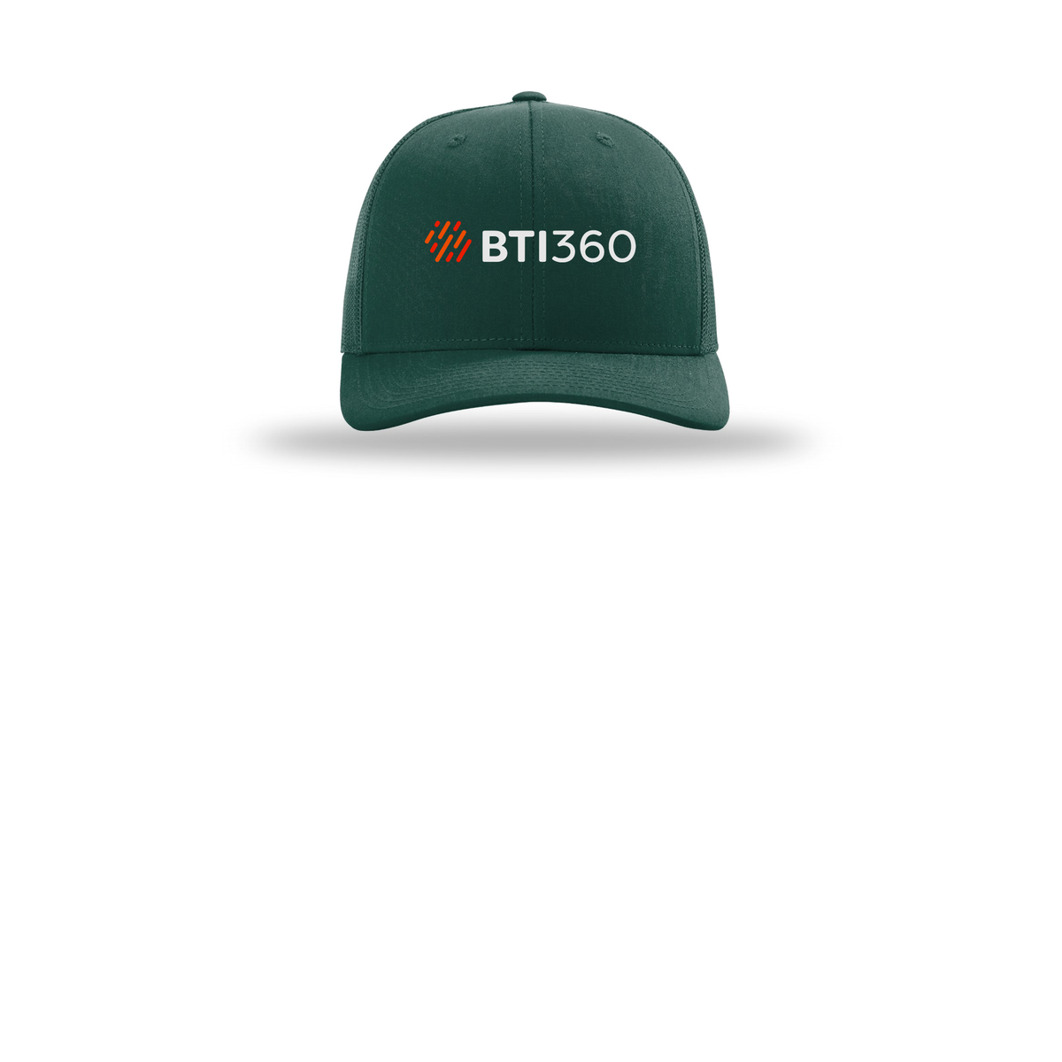 bti360-richardson-trucker-cap-embroidery-capfront-R112-darkgreen-flat-front