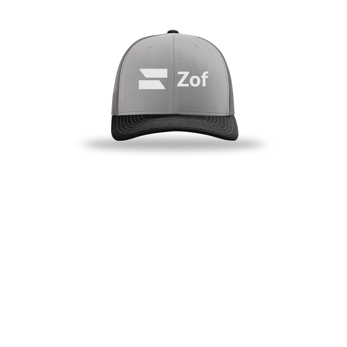 zof-richardson-trucker-cap-embroidery-capfront-R112-greycharcoalblack-flat-front