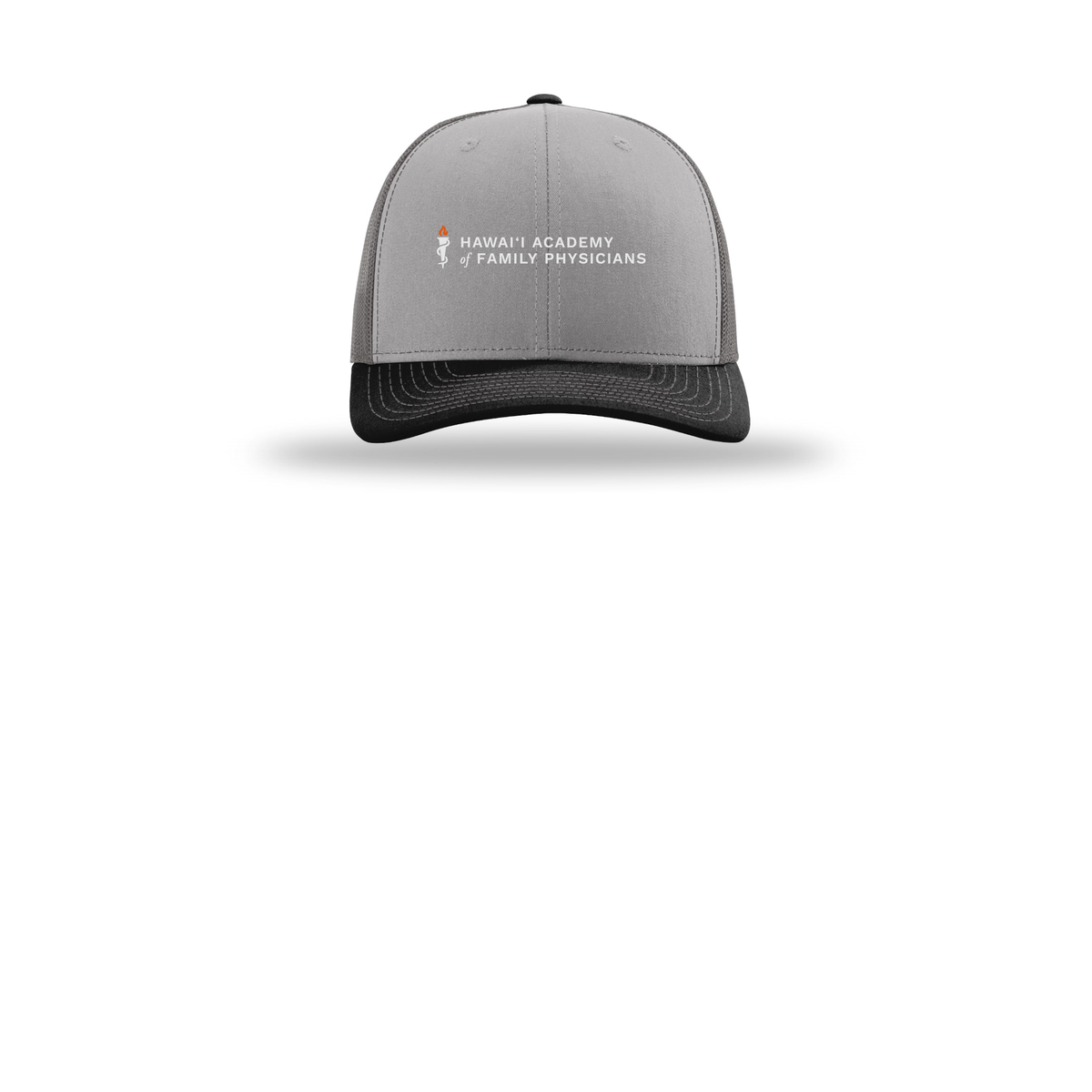 hafp-richardson-trucker-cap-embroidery-capfront-R112-greycharcoalblack-flat-front